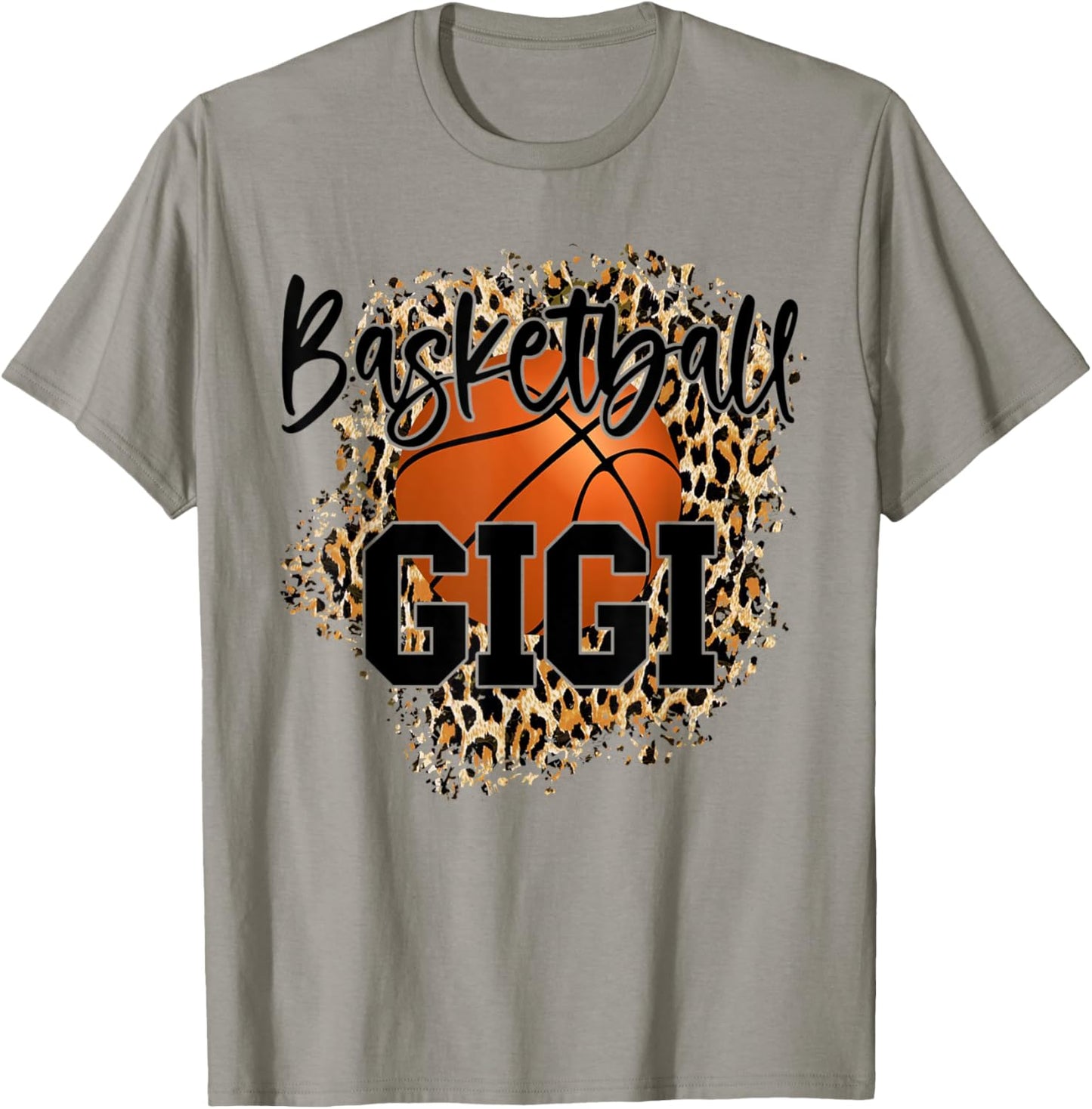 Basketball Gigi Leopard Funny Sports Players Mother's Day T-Shirt - T-Shirt | Sand