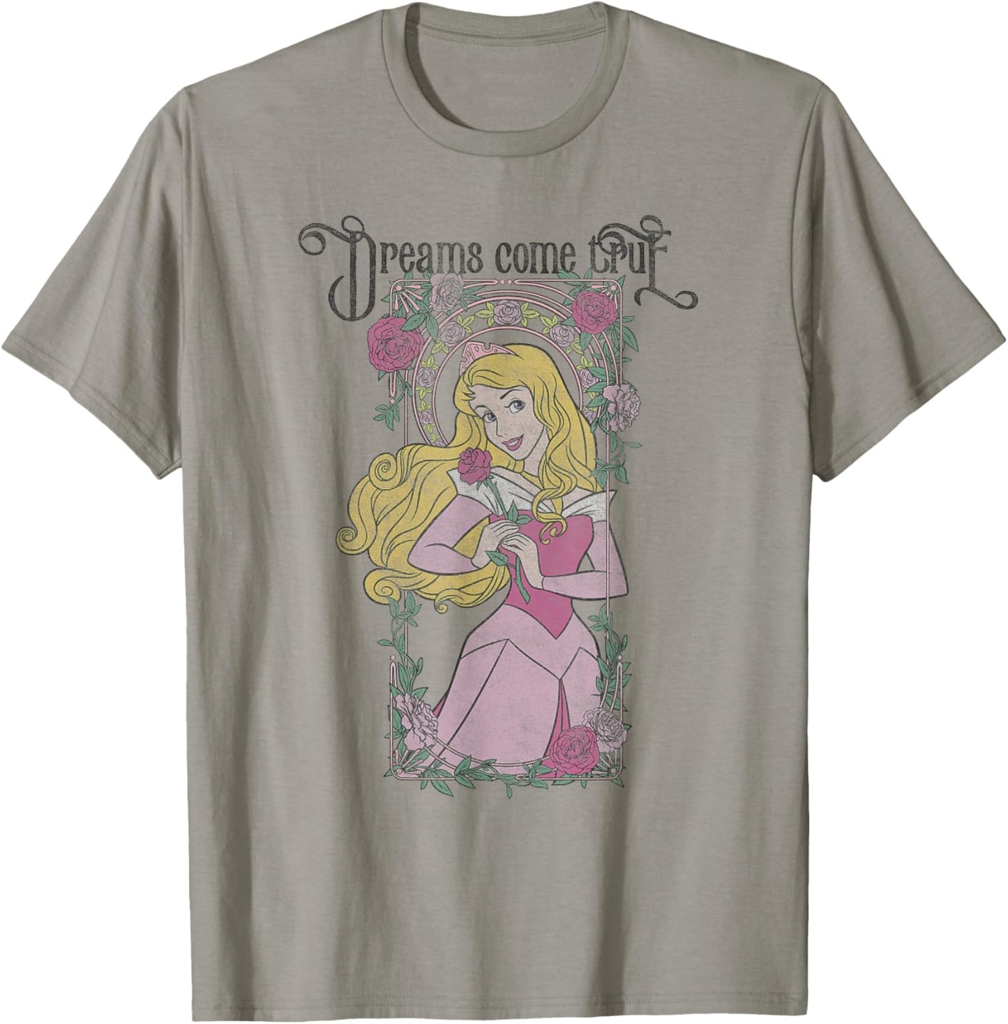 Disney Sleeping Beauty Aurora Dreams Come True Panel T-Shirt - T-Shirt | Sand