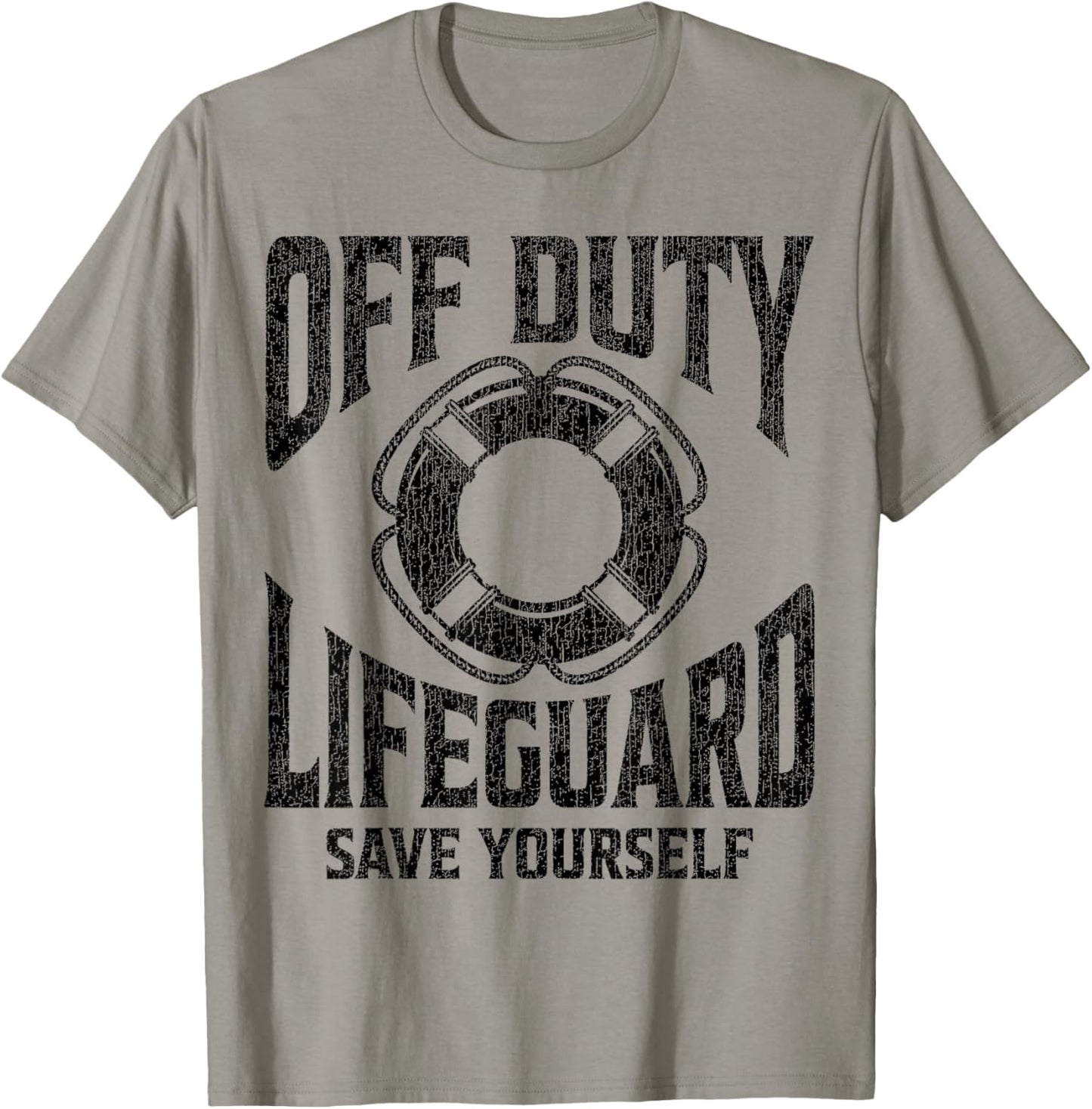 Off Duty Lifeguard Save Yourself, Lifeguard & Women T-Shirt - T-Shirt | Sand