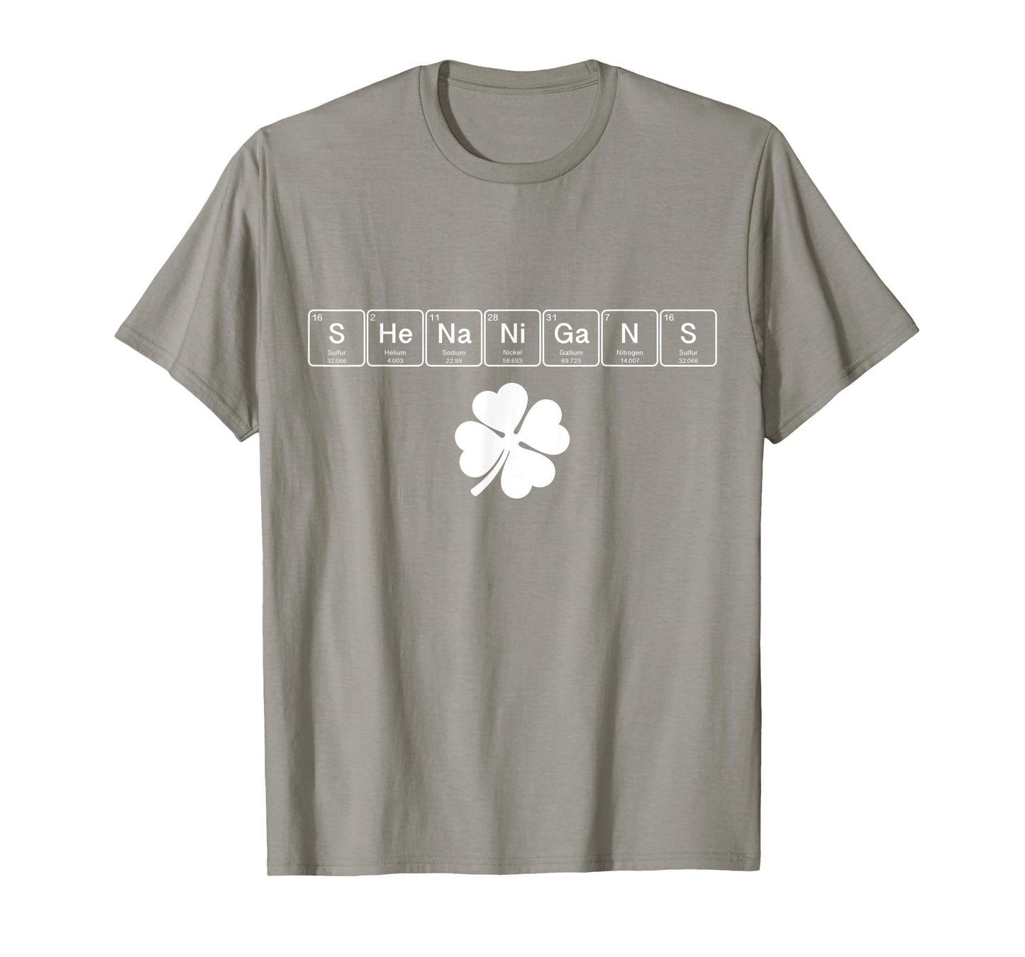 Shenanigans St. Patrick's Day Elements Funny Science Irish T-Shirt