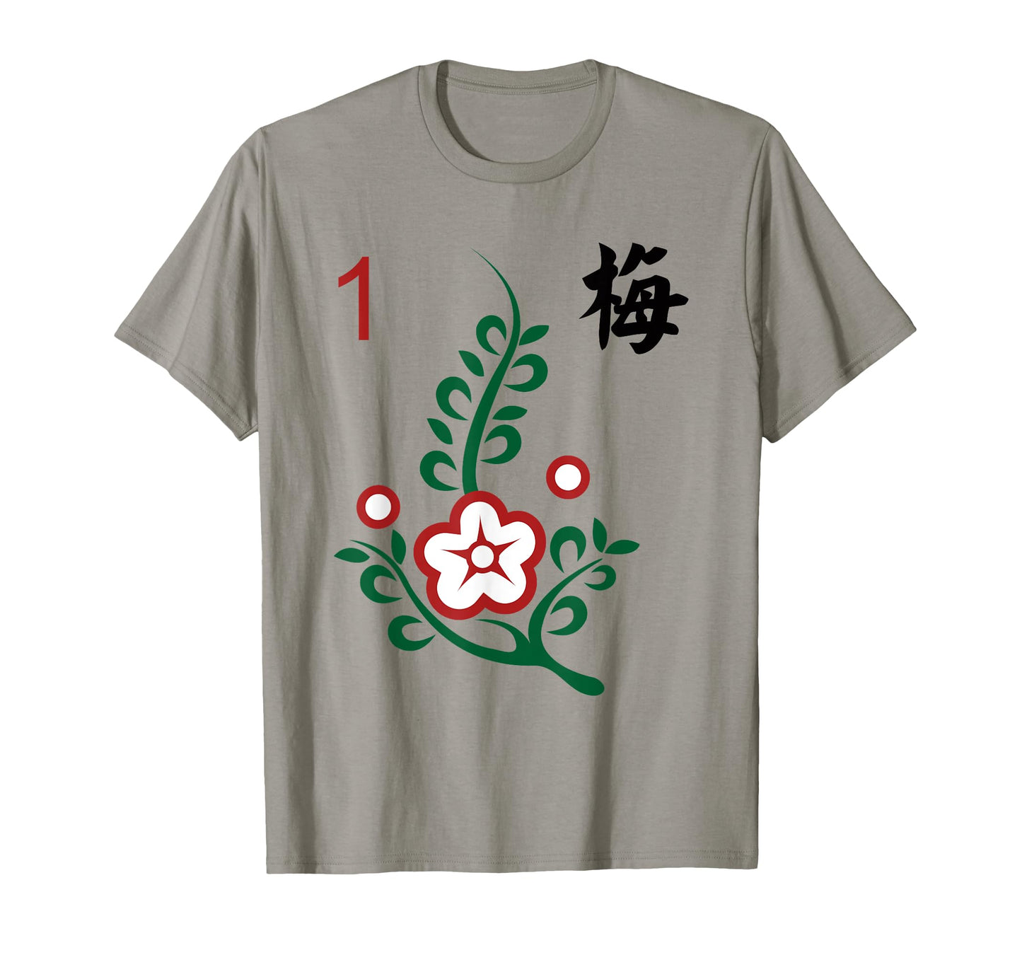 Chinese Mahjong Mah Jong Game Tiles Character Flower One T-Shirt