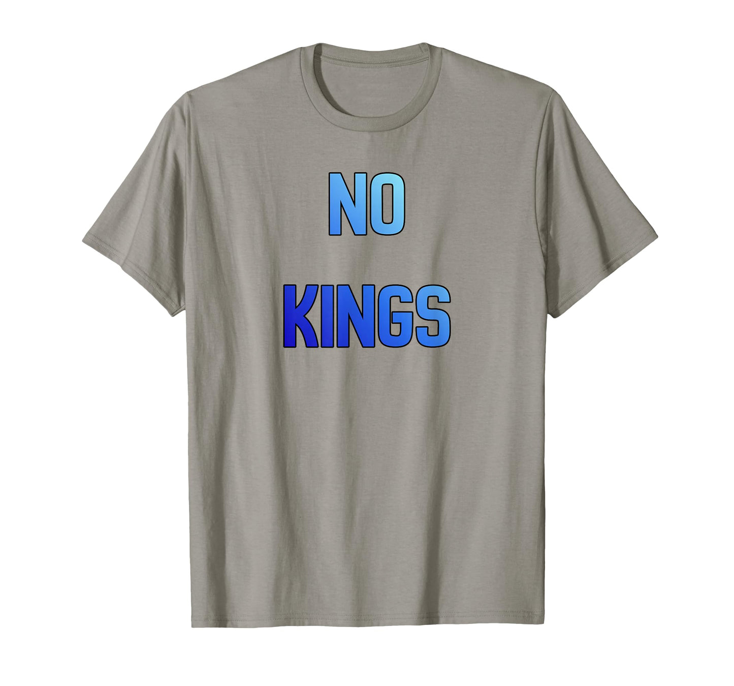 October 18 Blue Color Gradient No Kings T-Shirt