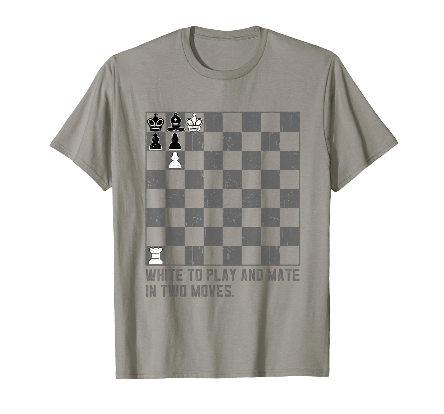 White to Play and Mate in Two Moves Chess Puzzle T-Shirt