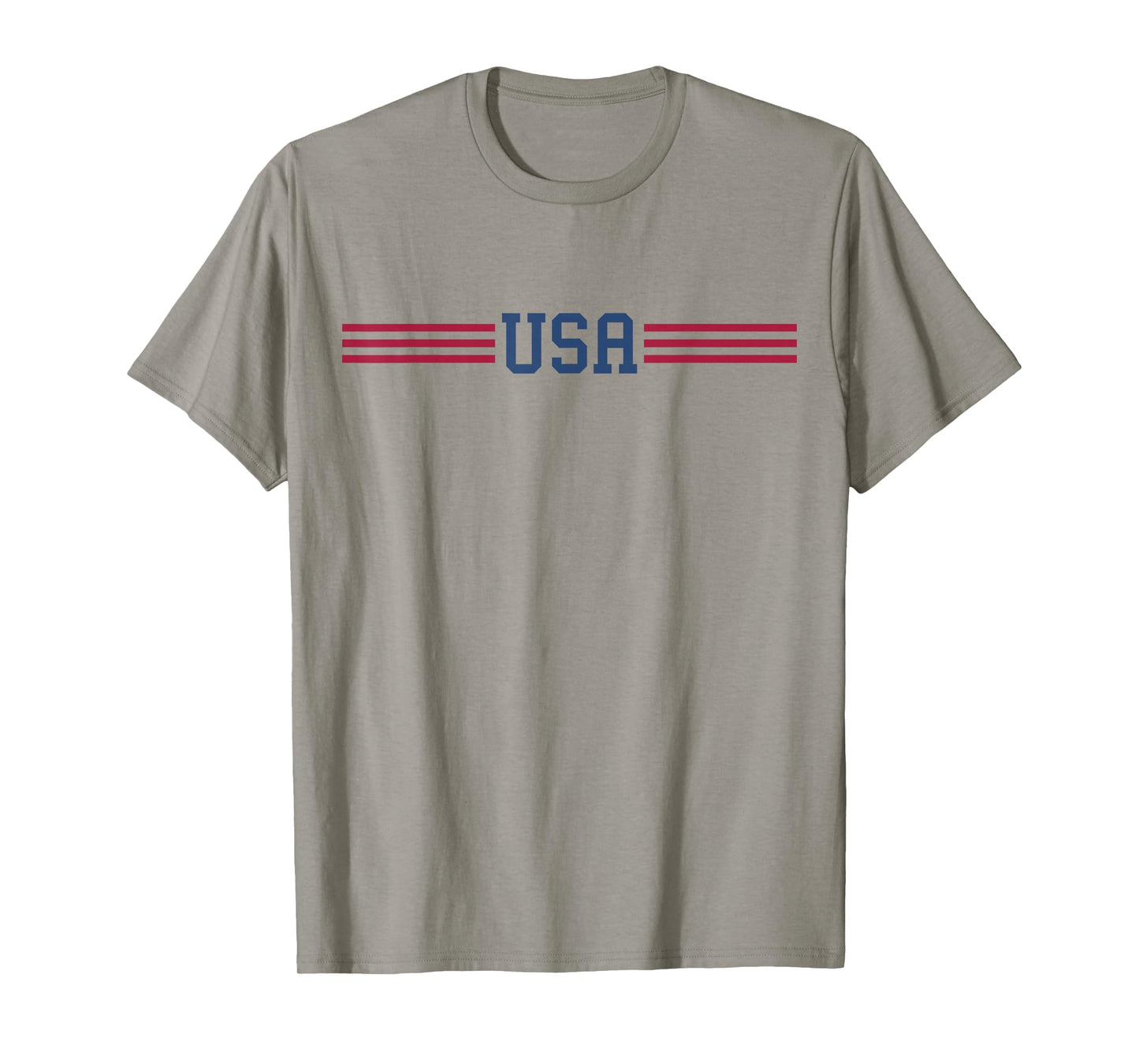 USA Women Men Patriotic American White 4th of July T-Shirt