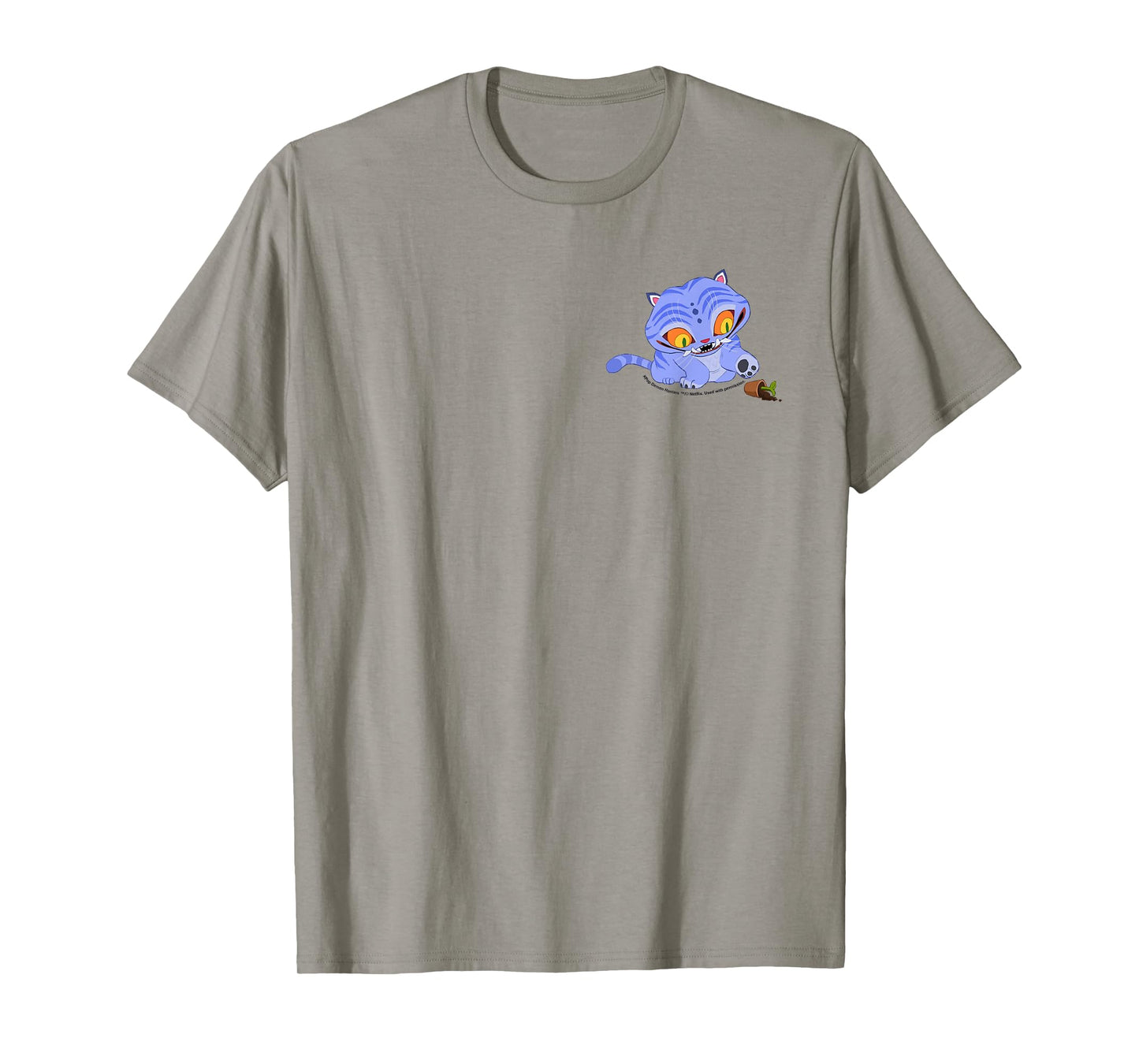 Kpop Demon Hunters Halloween Derpy & Plant Vase Pocket Logo T-Shirt