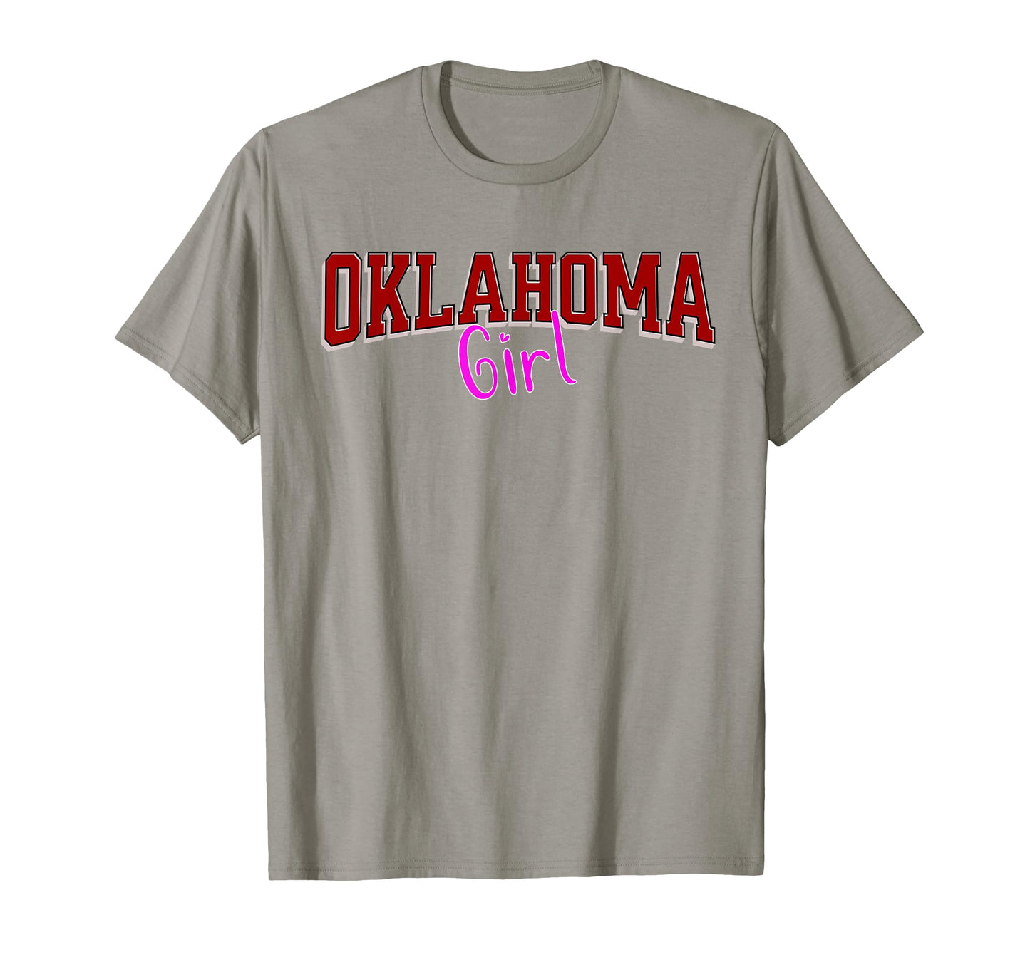 Vintage Oklahoma Girl Retro Pink Oklahoma Women and Girls T-Shirt