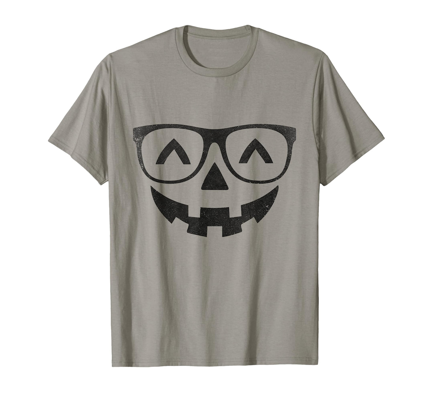 Jack O Lantern Pumpkin Face with Glasses Halloween Costume T-Shirt