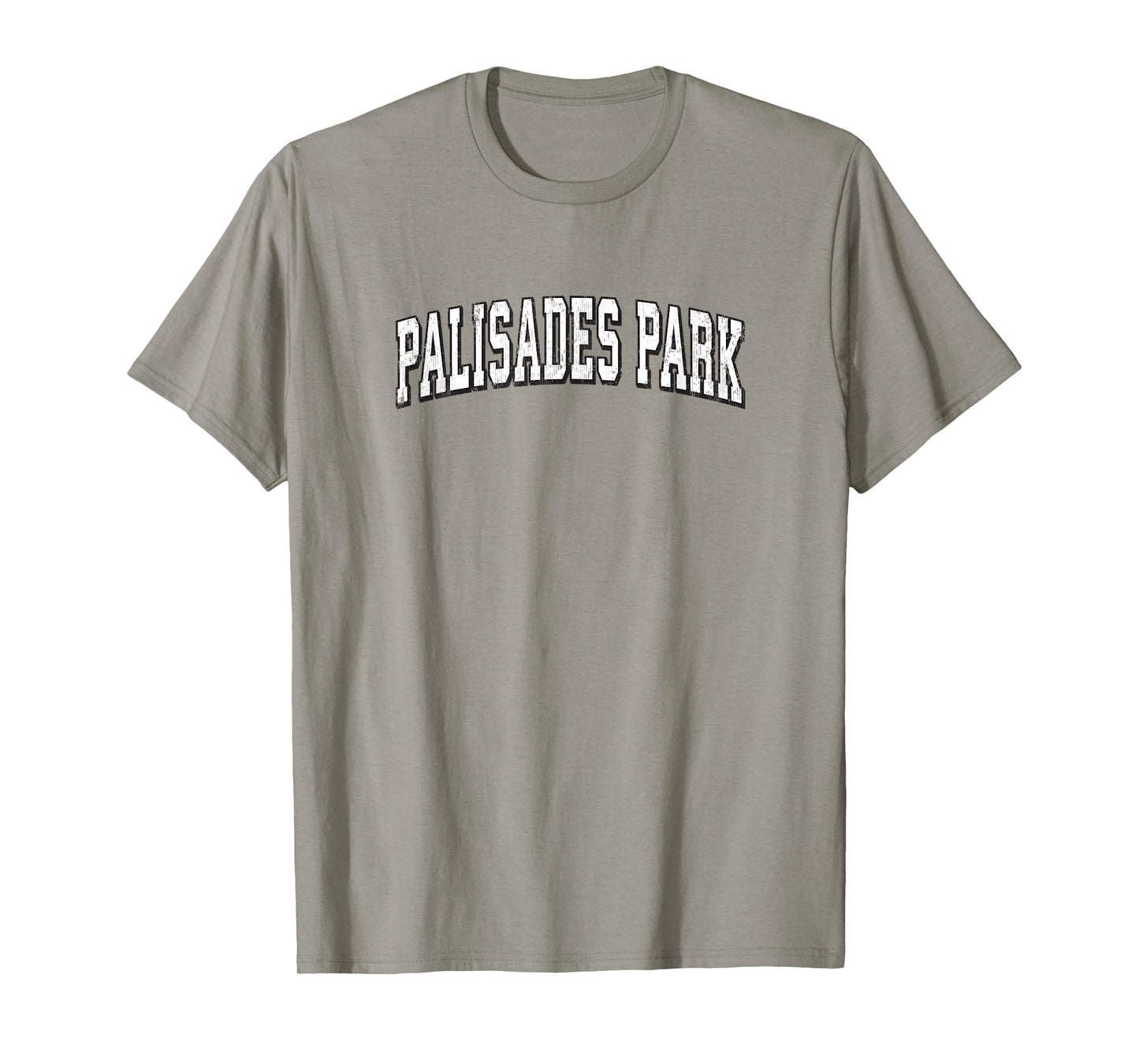 Palisades Park New Jersey Vintage Athletic Sports B&W Print T-Shirt