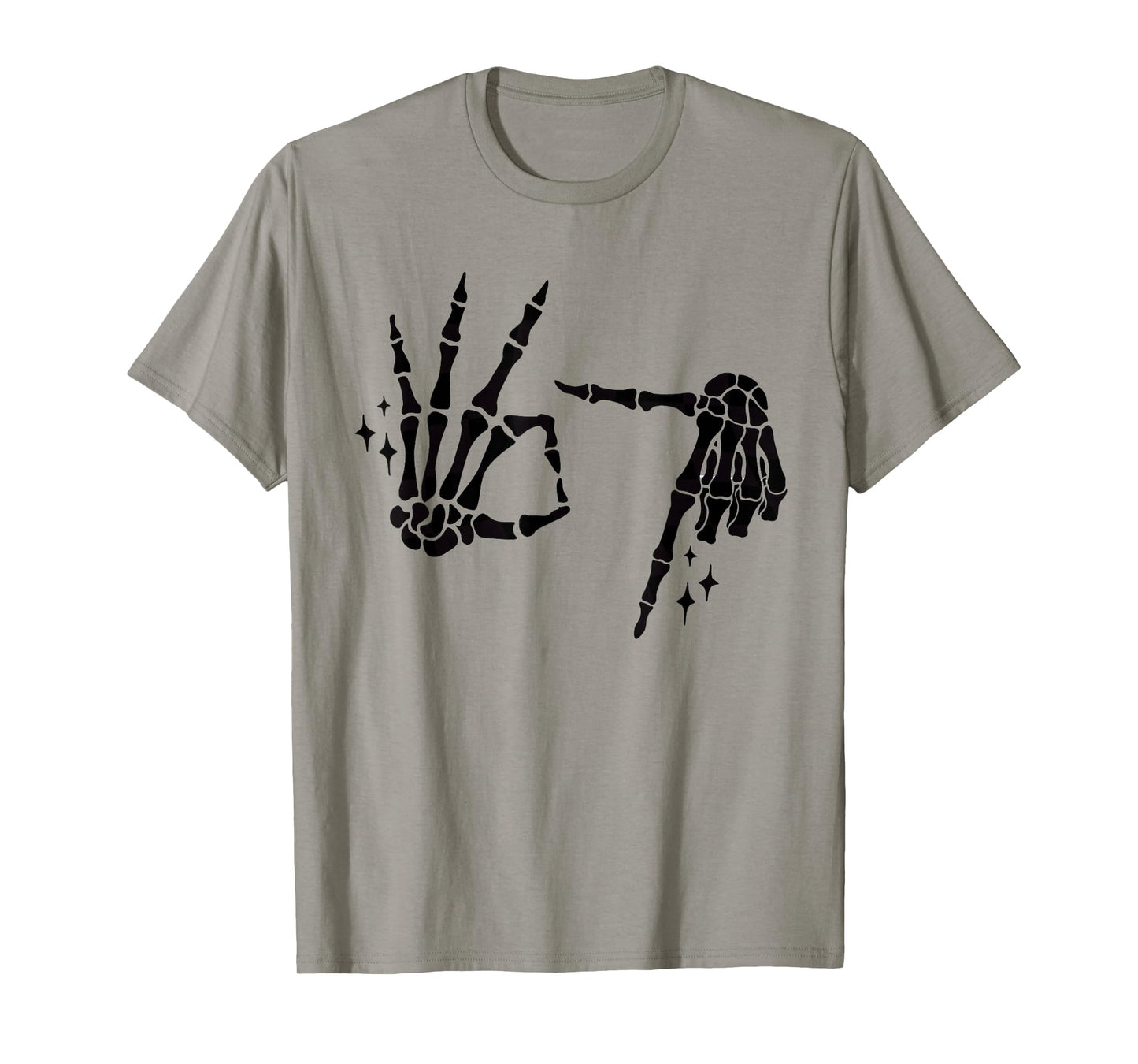 Funny 67 Meme Skeleton Hand 6 7 Halloween Six Seven Teens T-Shirt