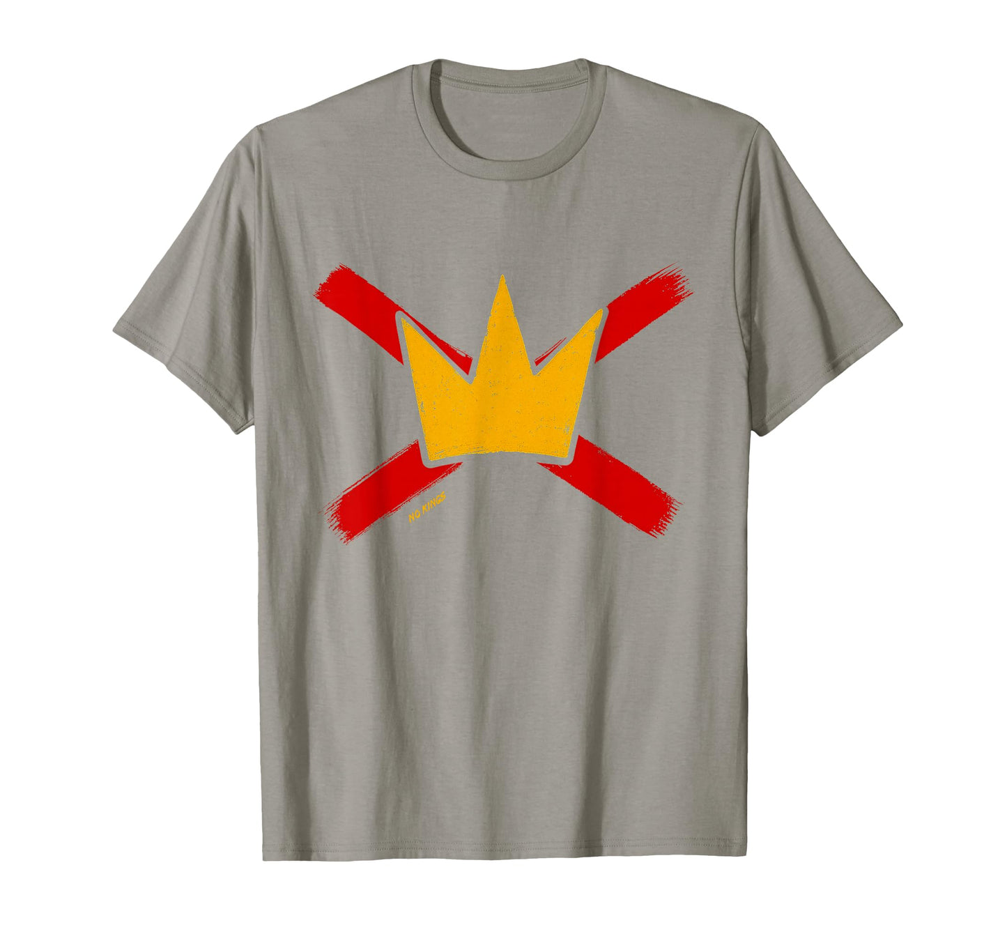 No Kings Brush Art Minimal Streetwear Symbol T-Shirt