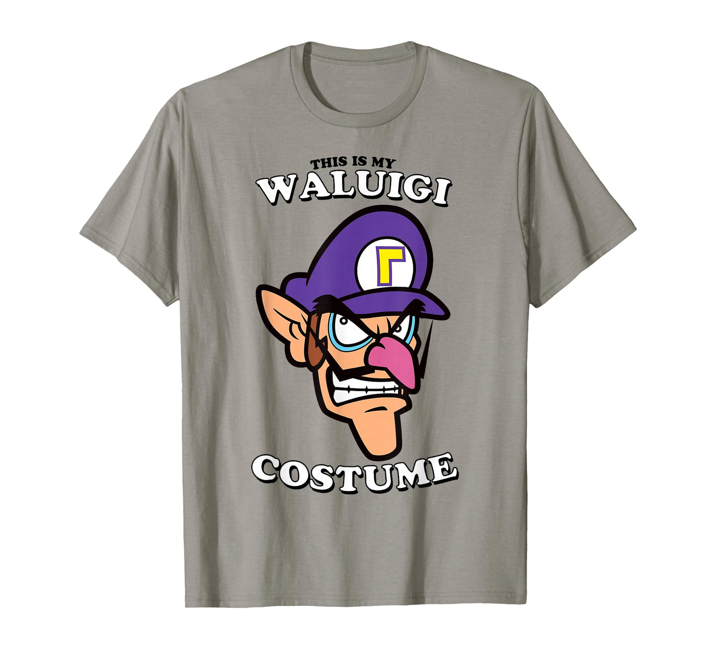 Super Mario Halloween Vintage This Is My Waluigi Costume T-Shirt