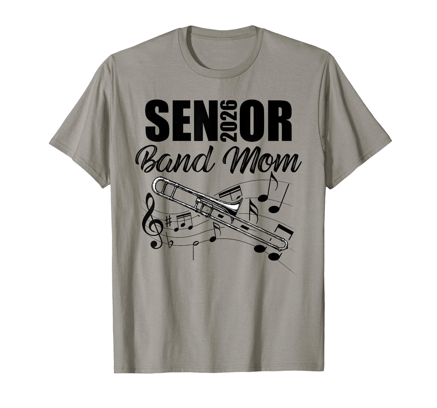 Senior Band Mom 2026 Marching Band Class of 2026 Trombone T-Shirt