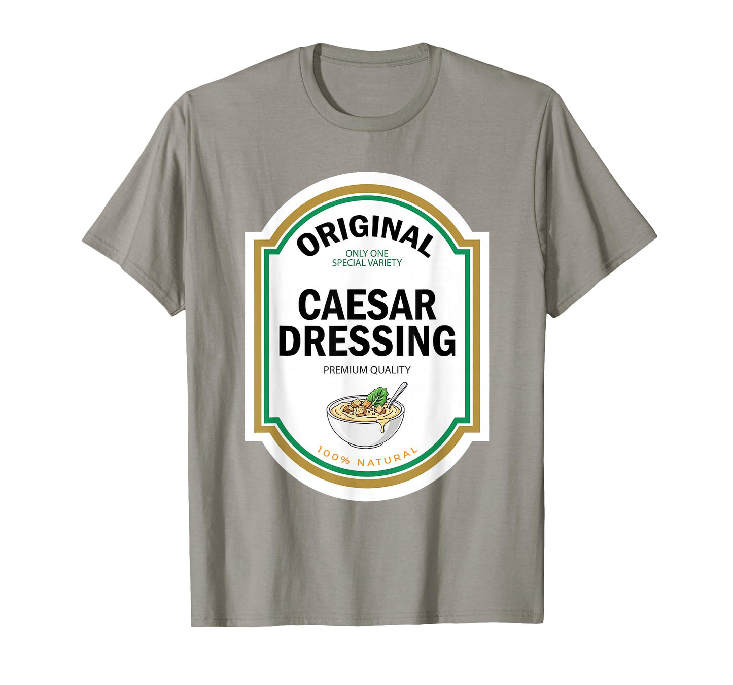 Caesar Dressing Salad Halloween Funny Matching Costume Label T-Shirt