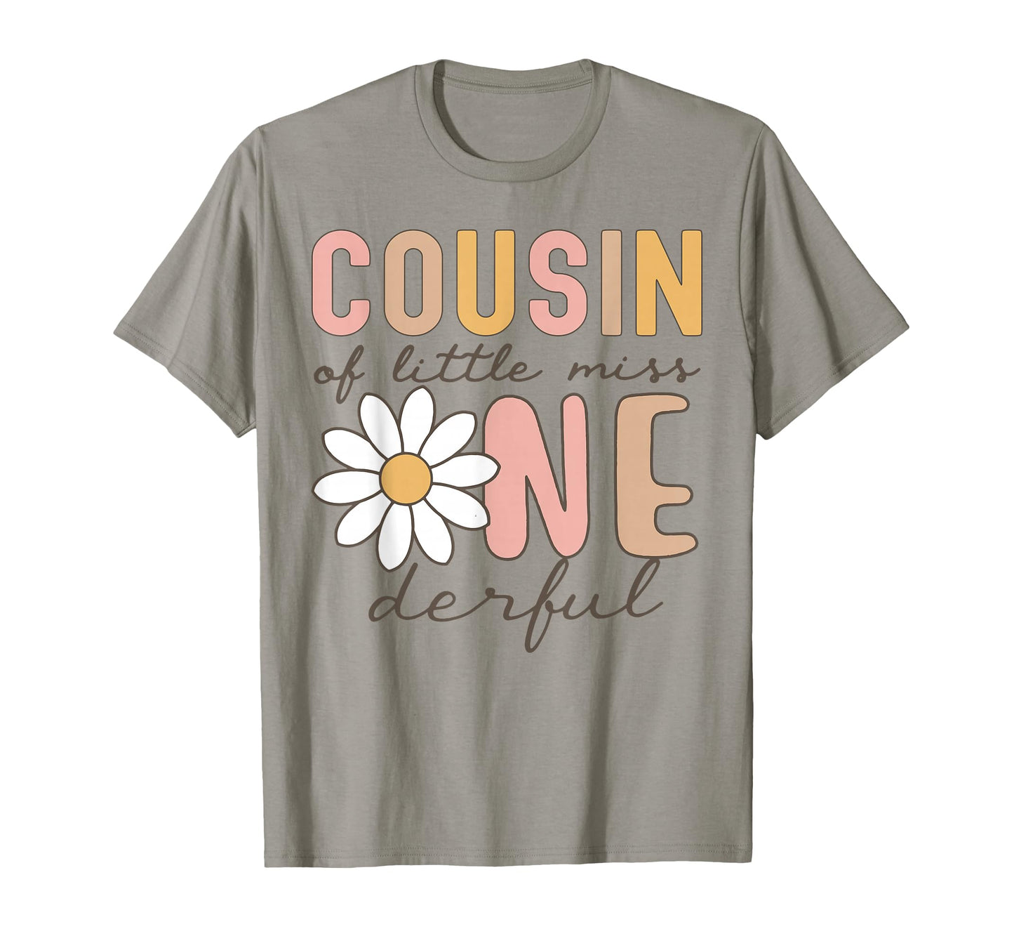 Cousin of Little Miss Onederful First Birthday Daisy Family T-Shirt