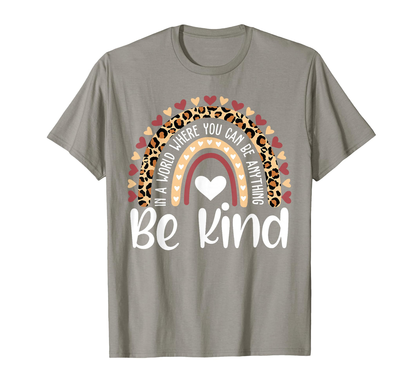 Unity Day Orange Anti Bullying Leopard Rainbow Kids Teacher T-Shirt