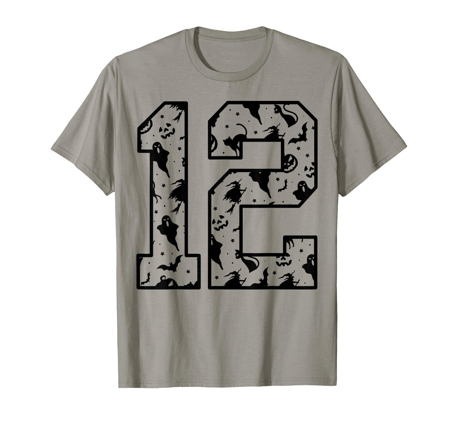 Orange and Black #12 Cute Halloween Pattern Number 12 T-Shirt