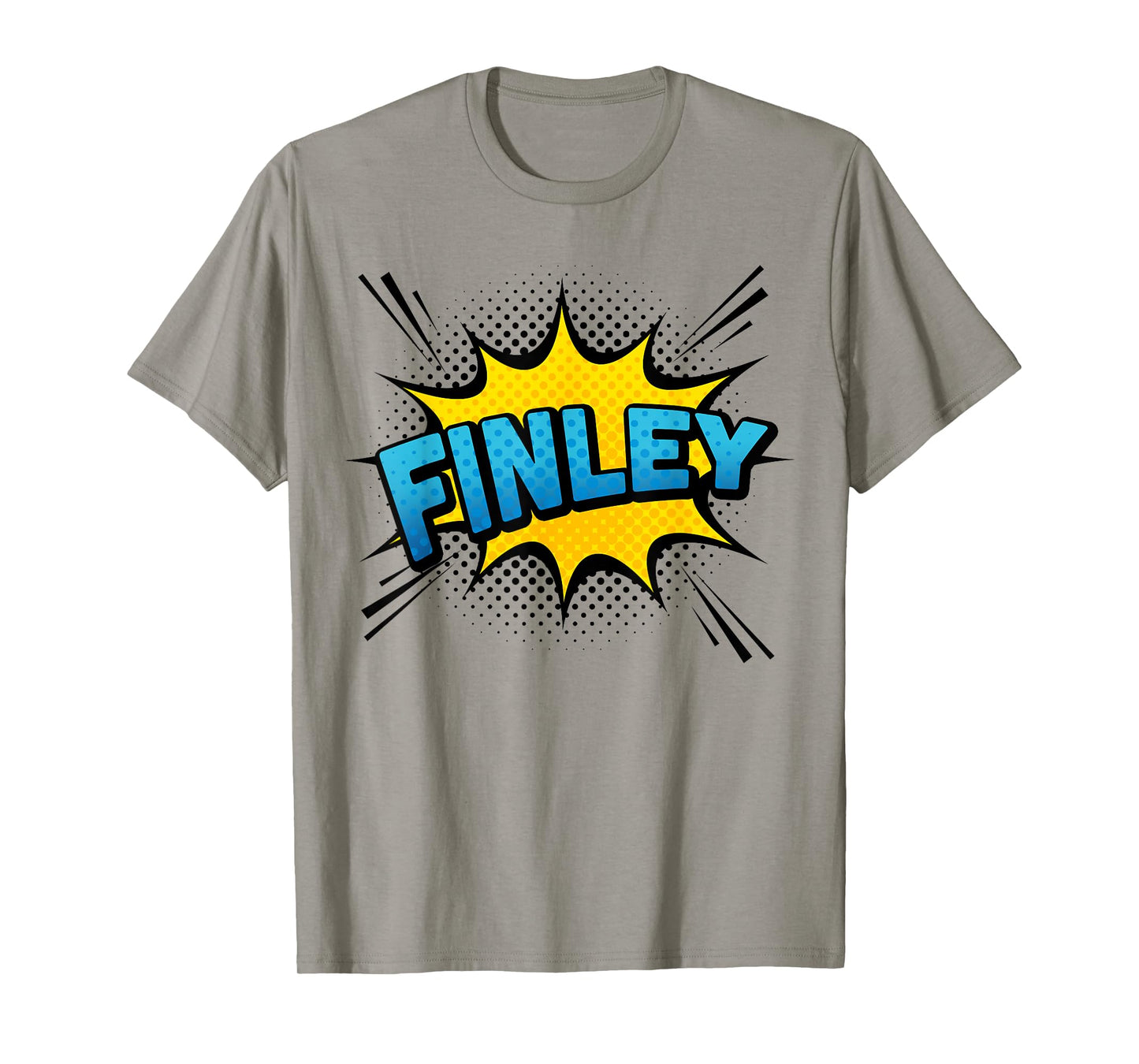 FINLEY - Boys Name Superhero Style T-Shirt