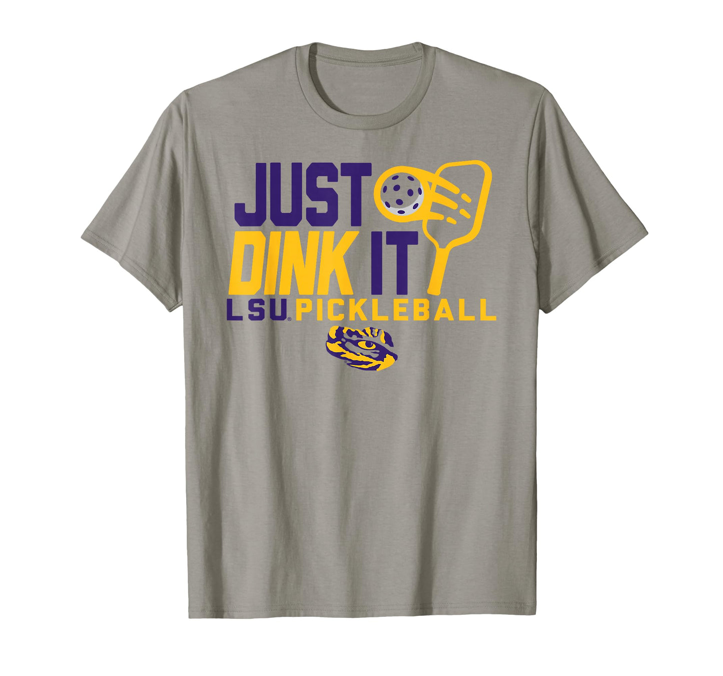 LSU Tigers Pickleball Dink White Officially Licensed T-Shirt