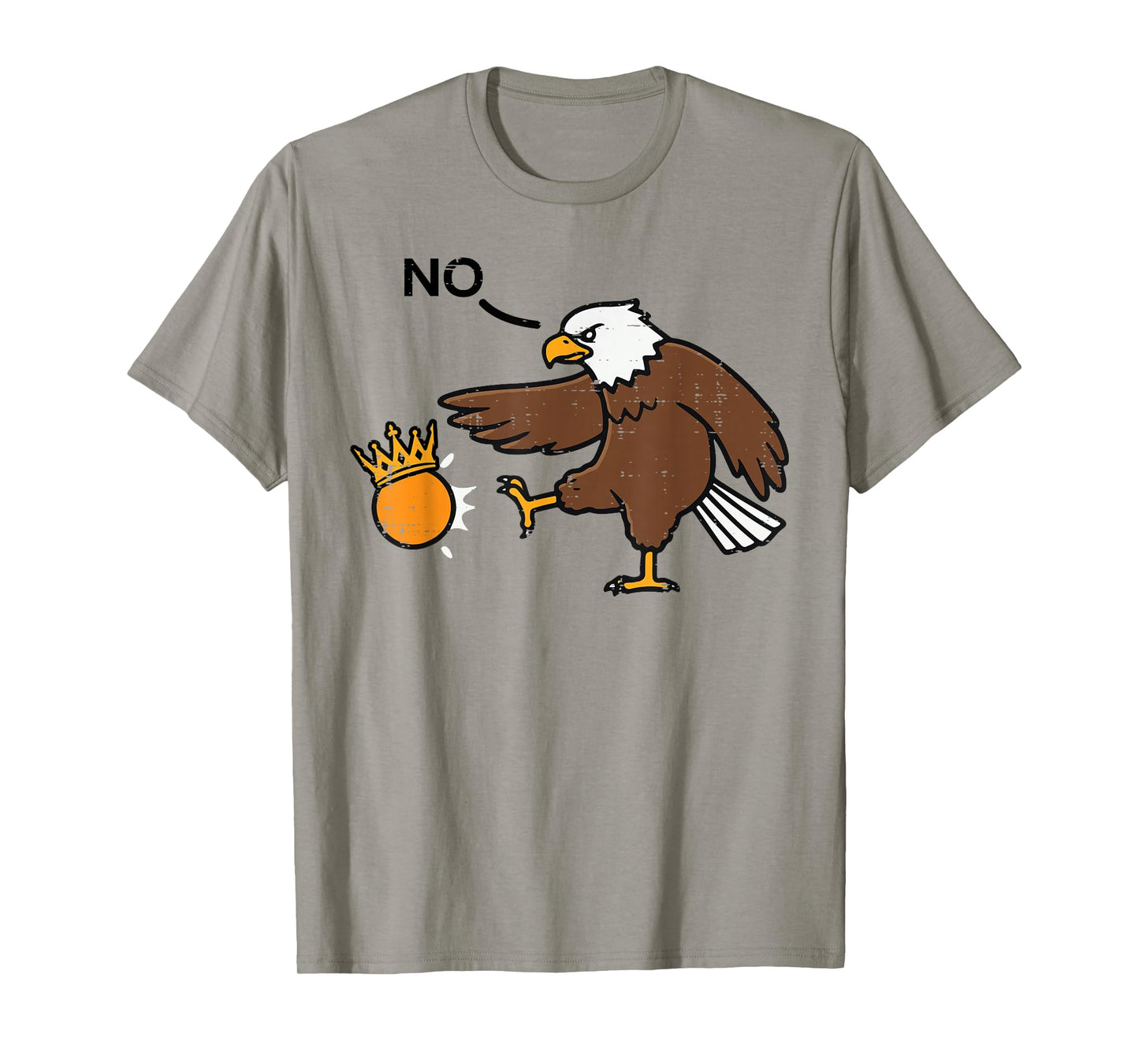 Resist Bald Eagle Kicking Crown No Protest Men Women Kids T-Shirt