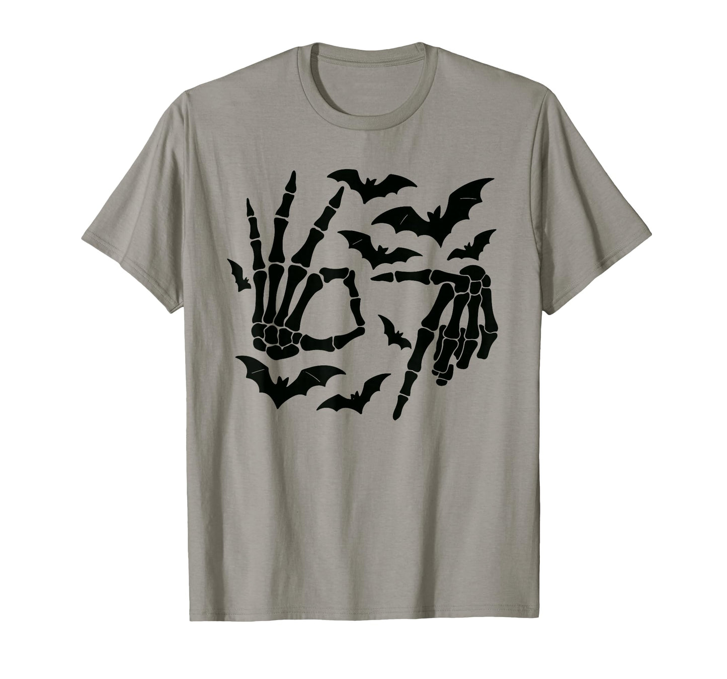 Skeleton Hand Sign 6 7 Halloween T-Shirt