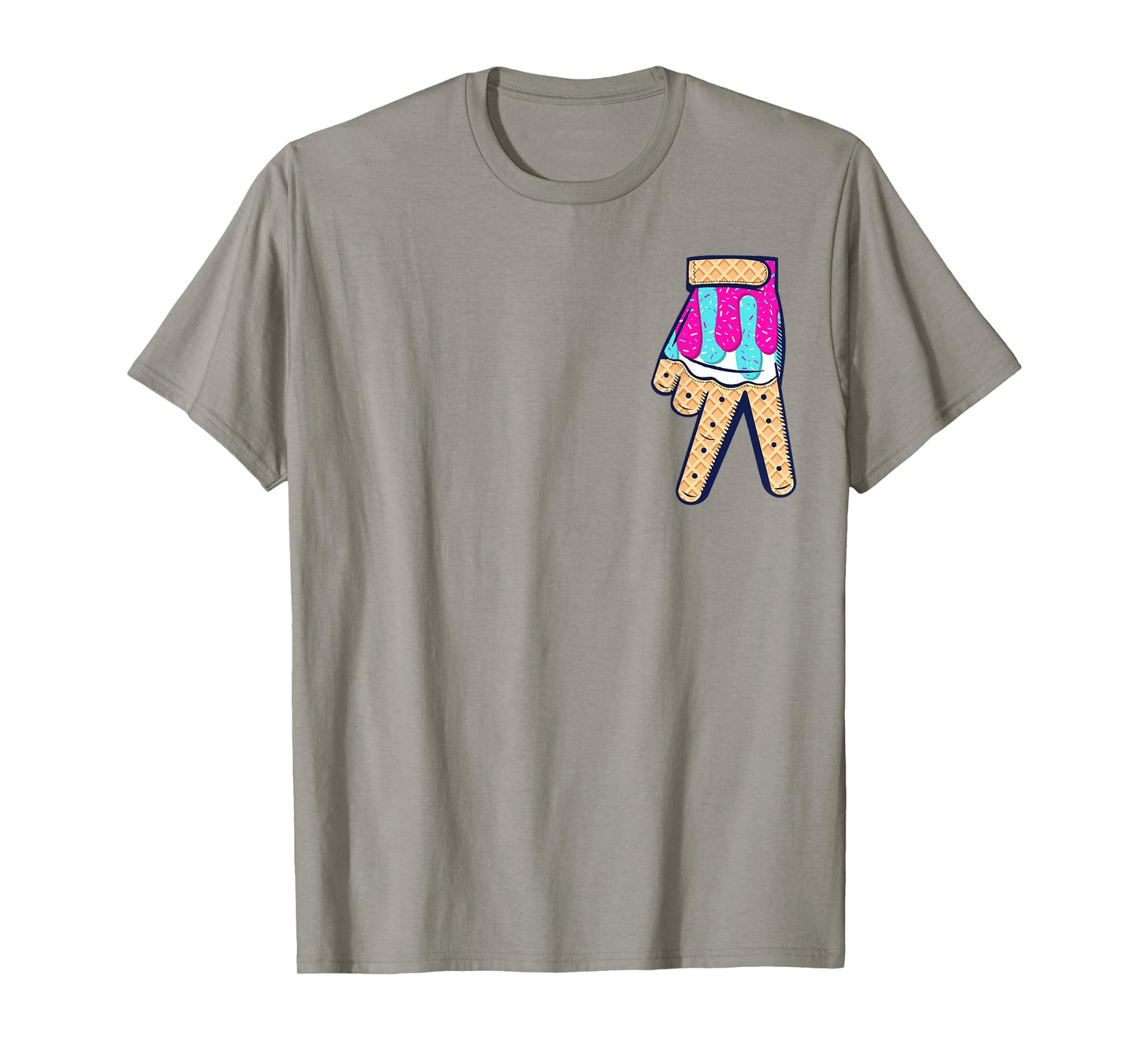 Baseball Ice Cream Drip Boys Home Plate Glove Respect Drip T-Shirt