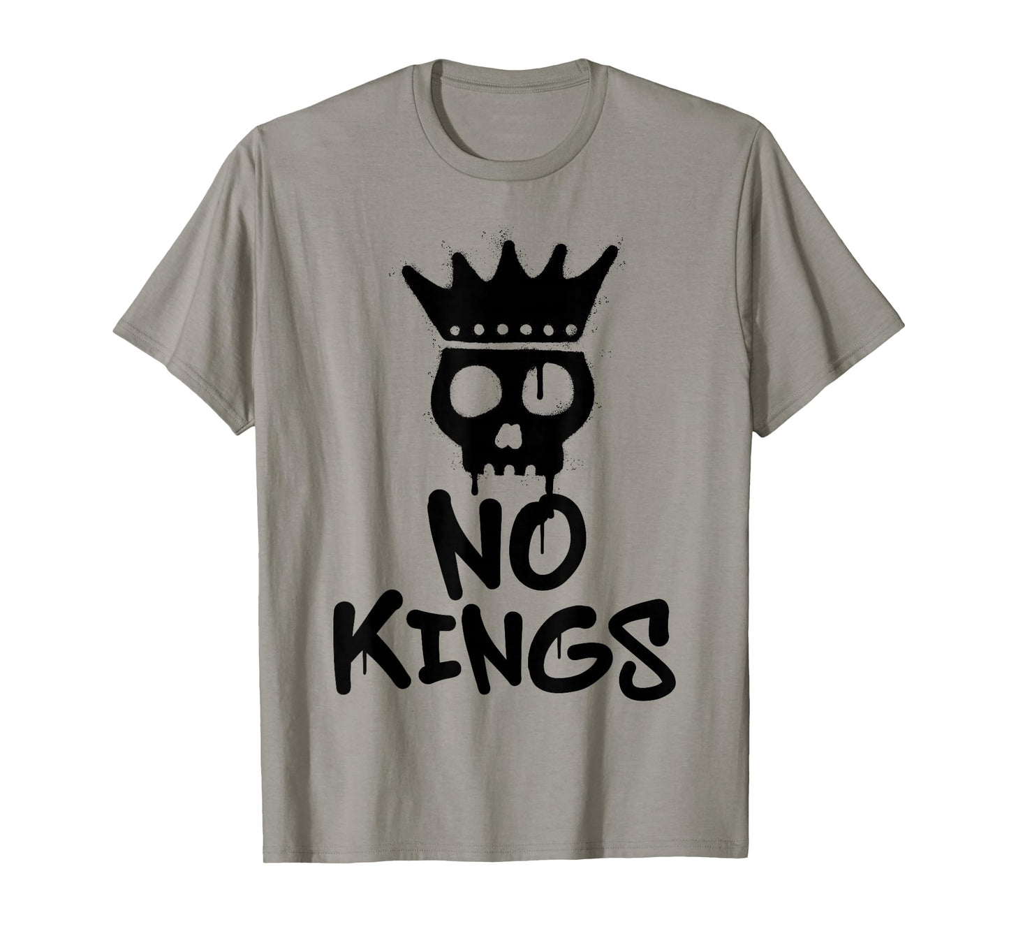 No Kings Day 2025 Protest Sign Skull Nope Men Women Kids T-Shirt