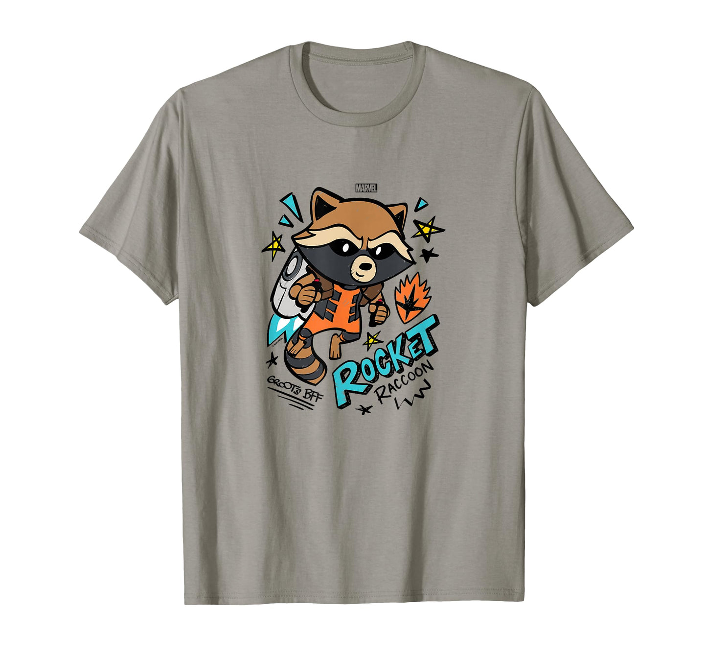 Guardians Of The Galaxy - Scribble Rocket T-Shirt