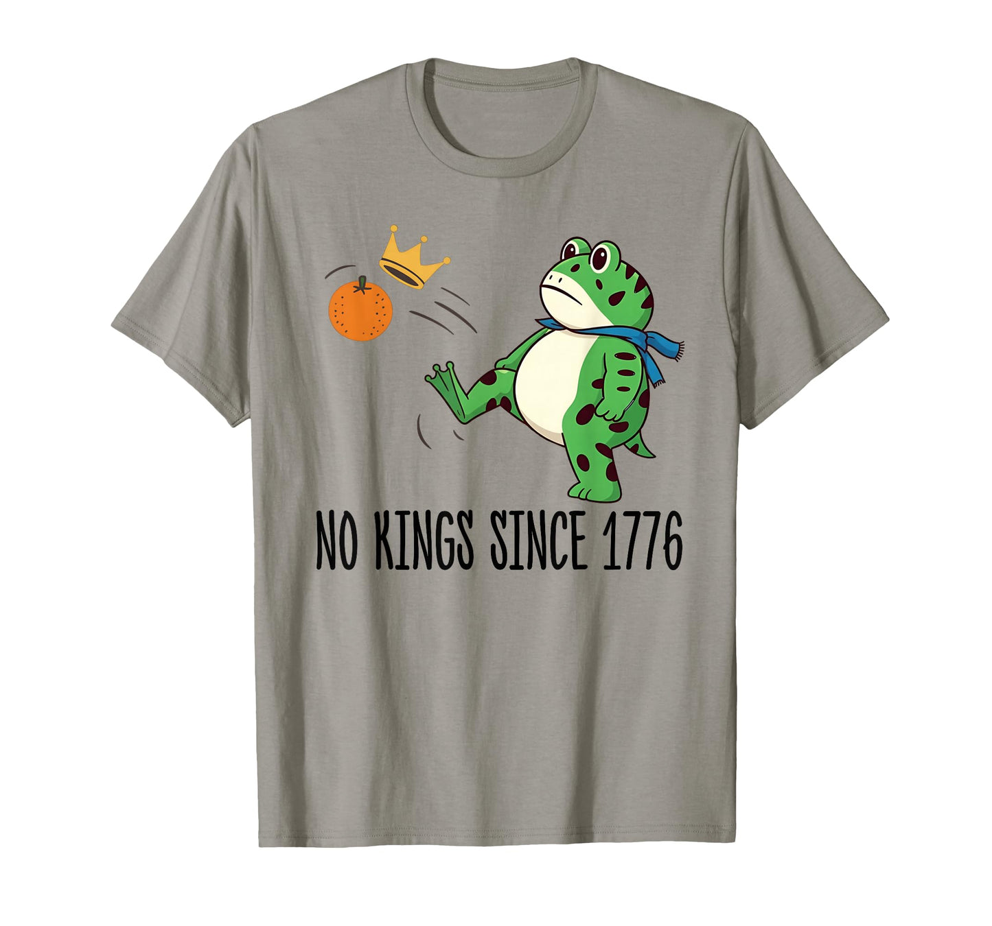 Funny Resist Portland Frog No Kings Since 1776 Frog Protest T-Shirt