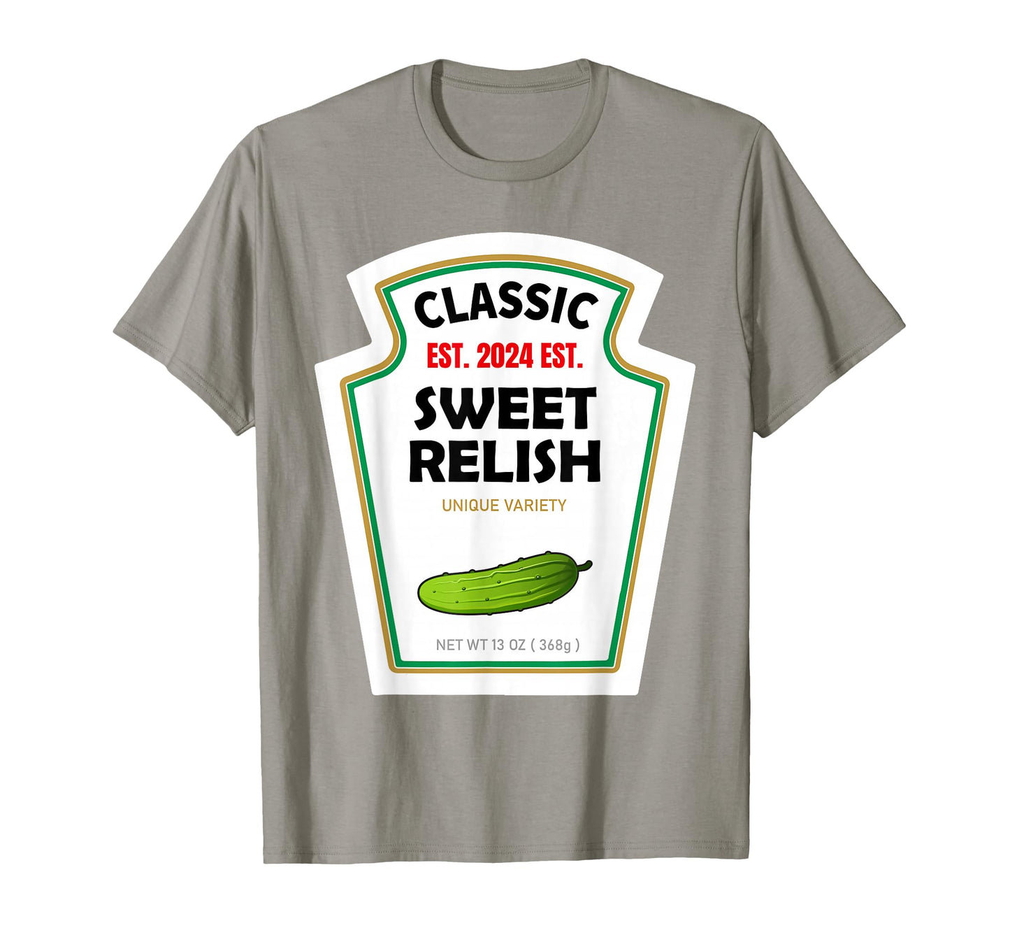 Sweet Relish DIY Halloween Costume Condiment Green Pickle T-Shirt
