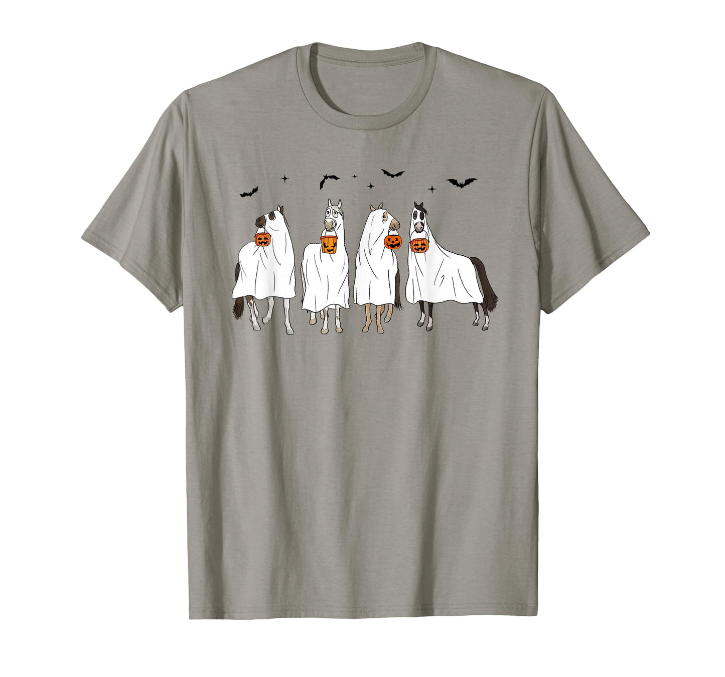 Halloween Horse Ghost Horse Western Spooky Horse Pumpkins T-Shirt