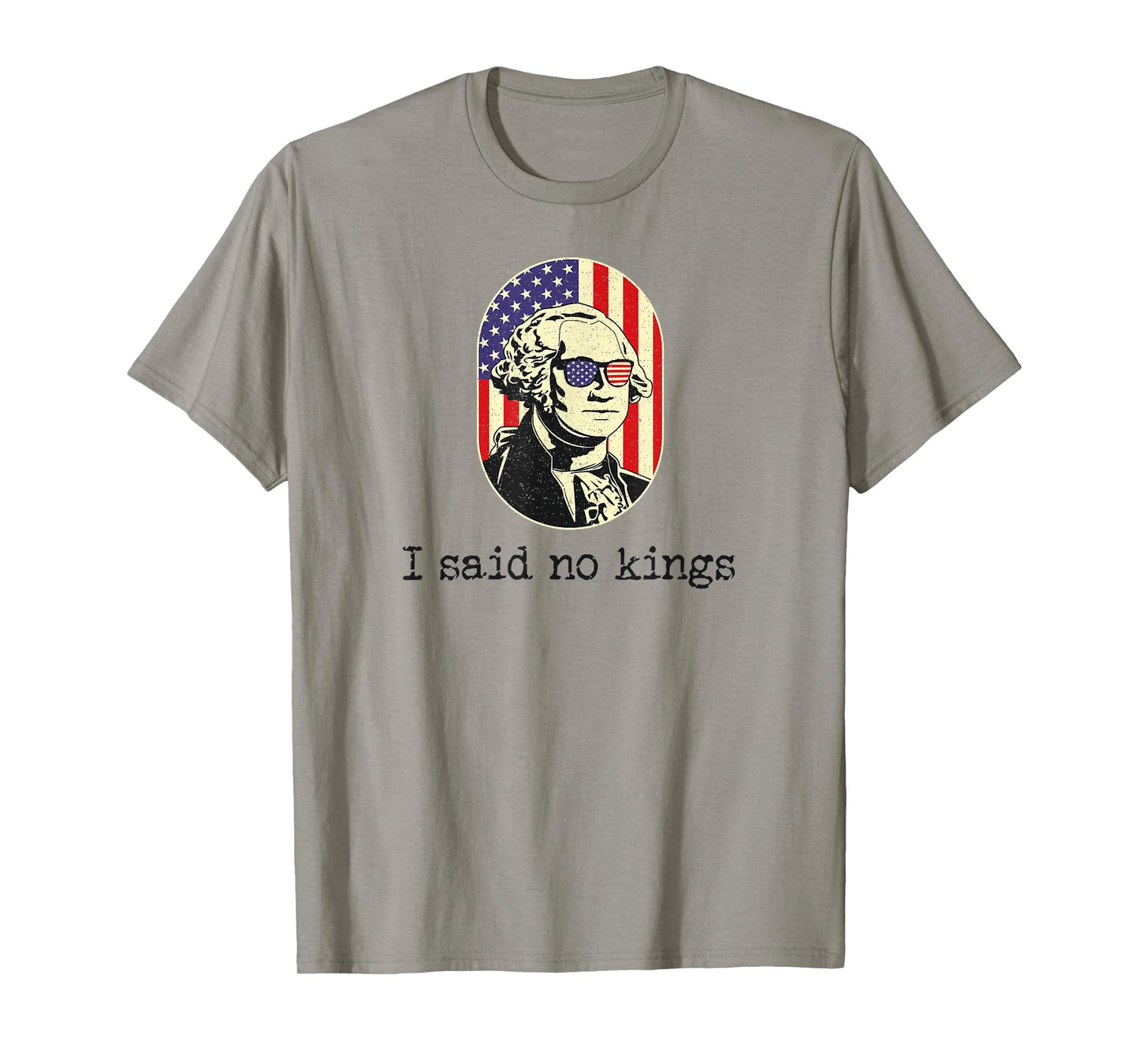 I Said No Kings in America Flag,US Democracy No King Protest T-Shirt
