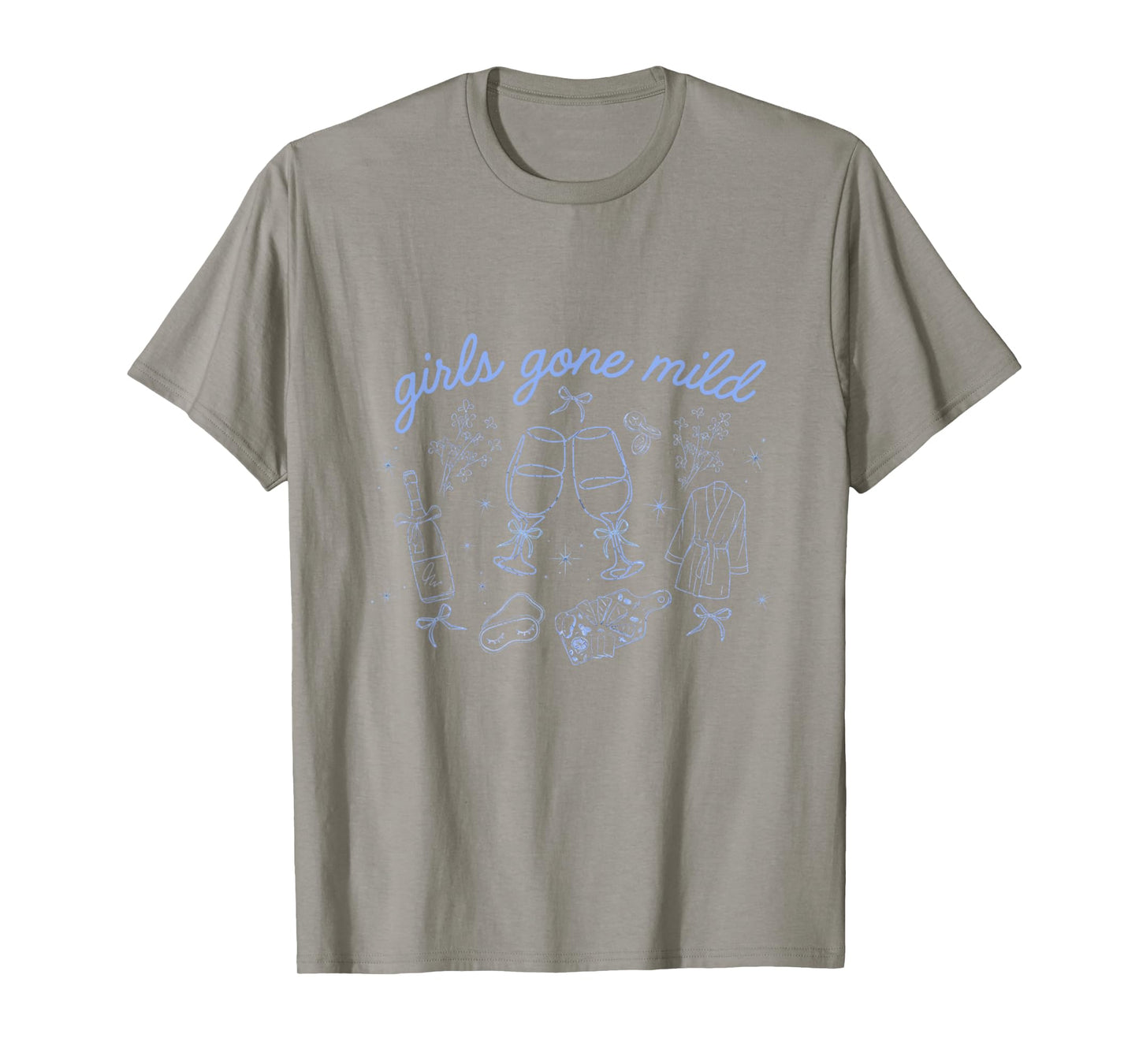 Girls Gone Mild Funny Women Girls Wine and Relaxation Tee T-Shirt