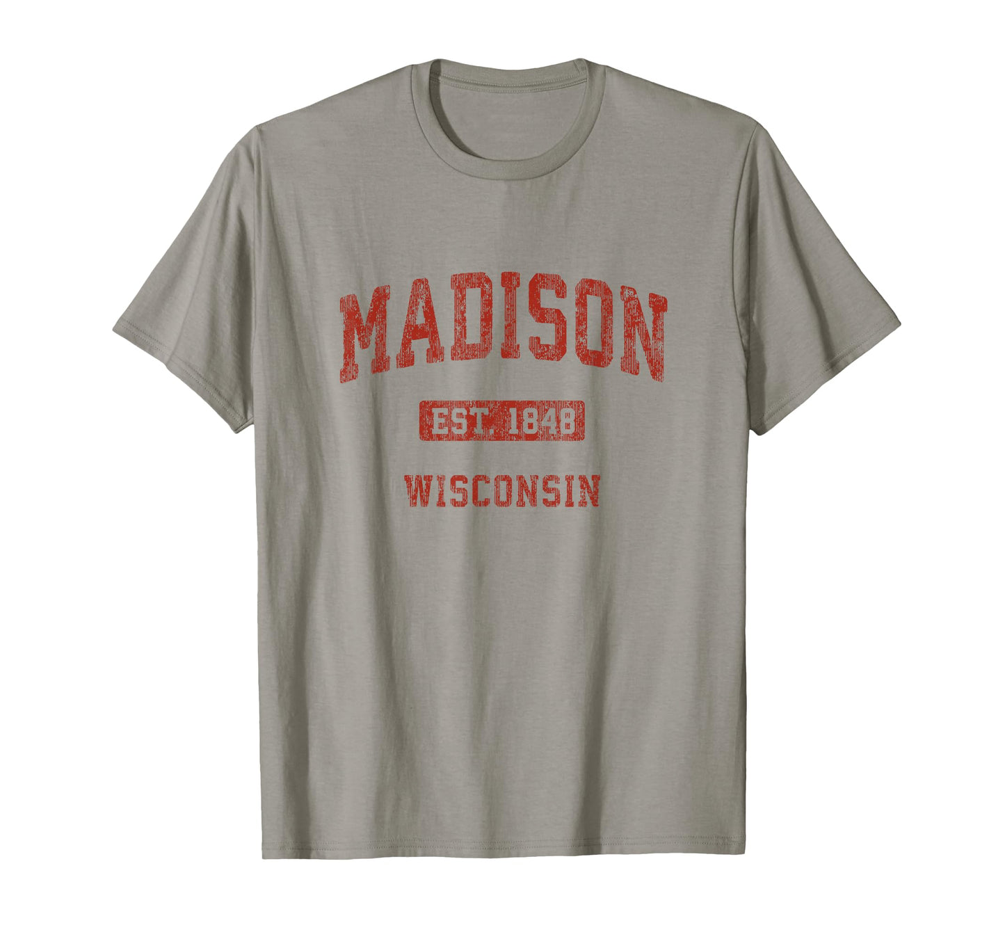 Madison Wisconsin WI Vintage Athletic Sports Design T-Shirt