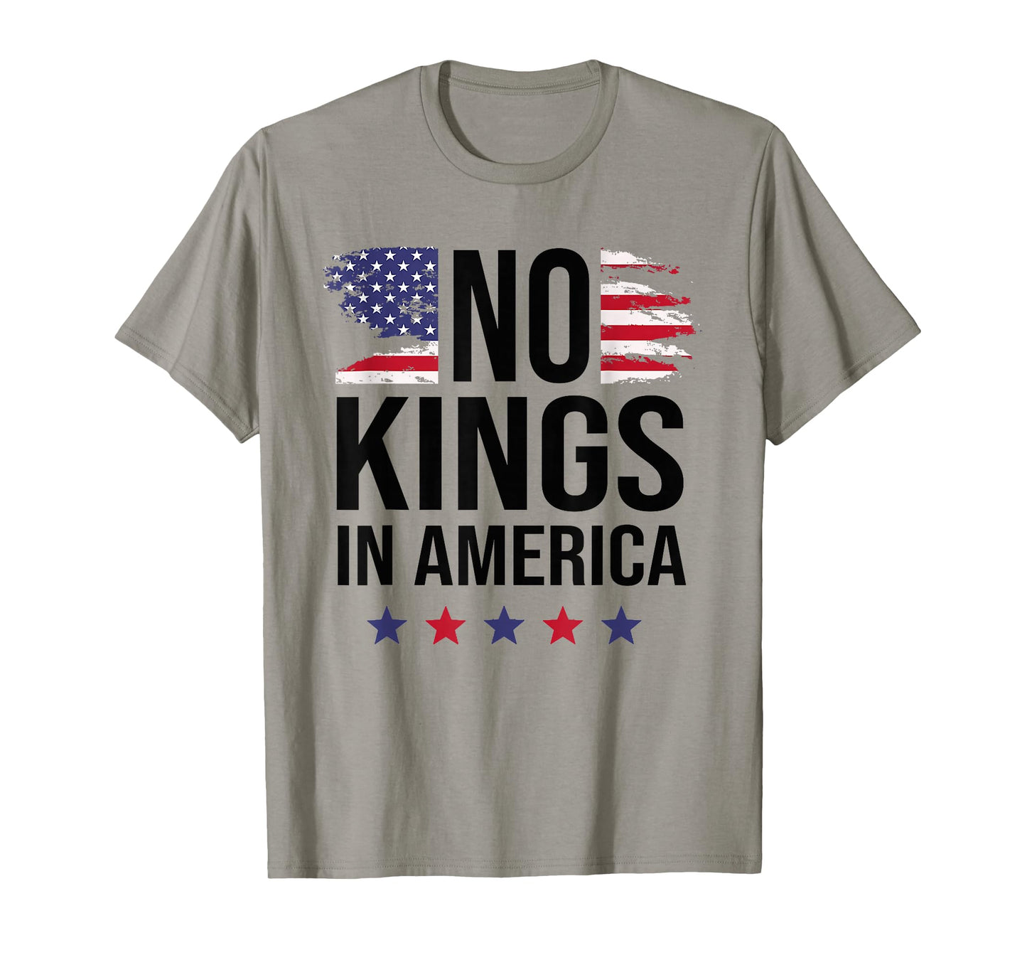 No Kings in America Vintage Patriotic No Kings T-Shirt