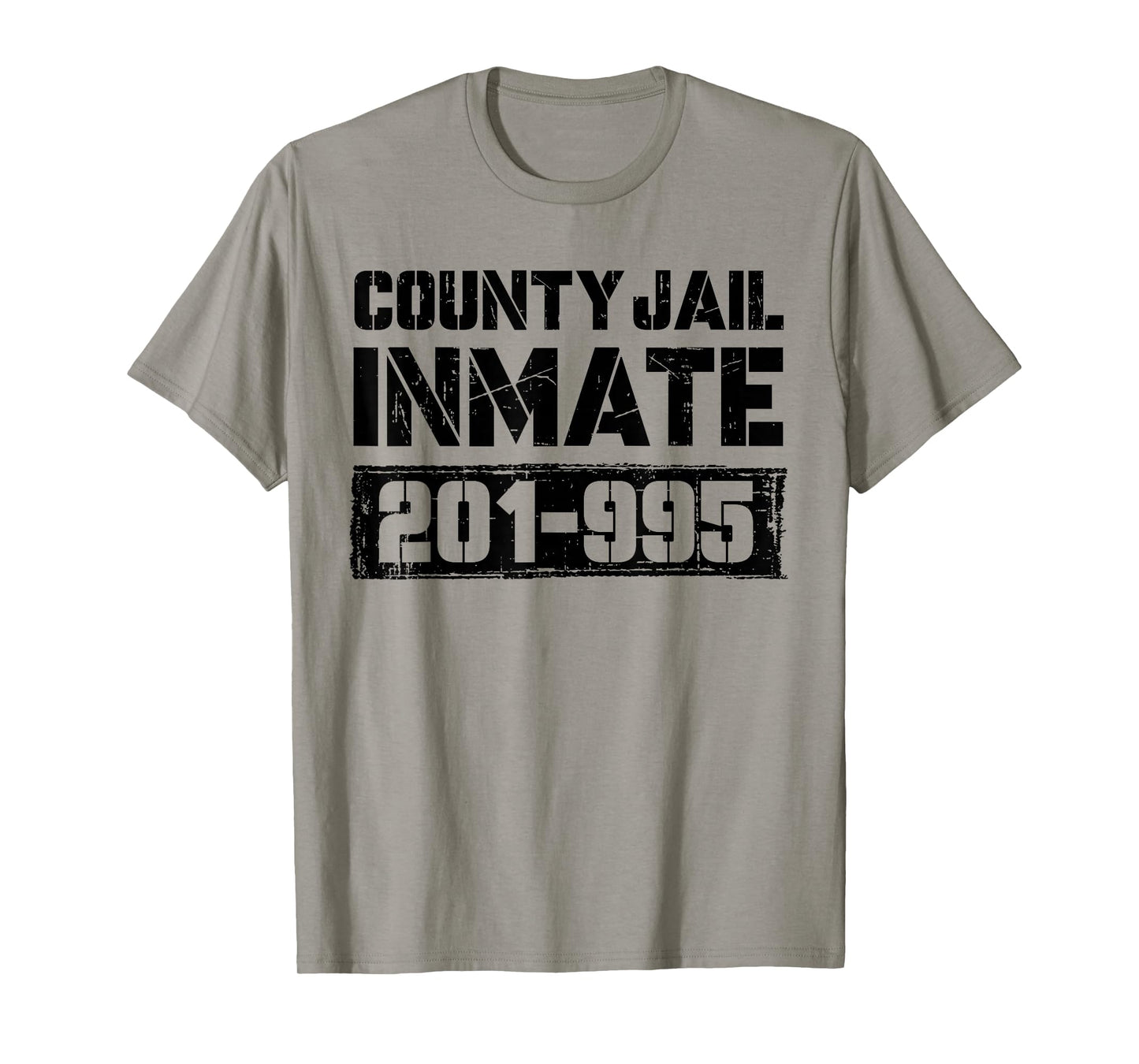 County Jail Inmate Funny Prisoner Spooky Halloween Costume T-Shirt
