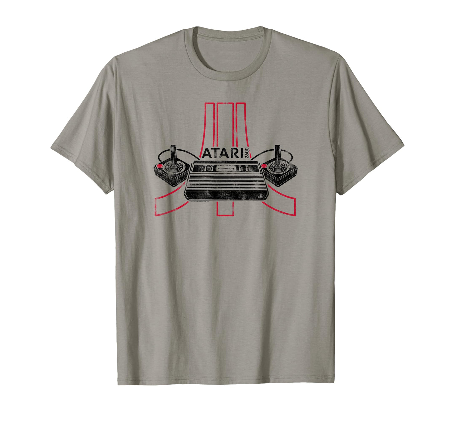 ATARI 2600 Gaming Console & Joysticks Logo T-Shirt