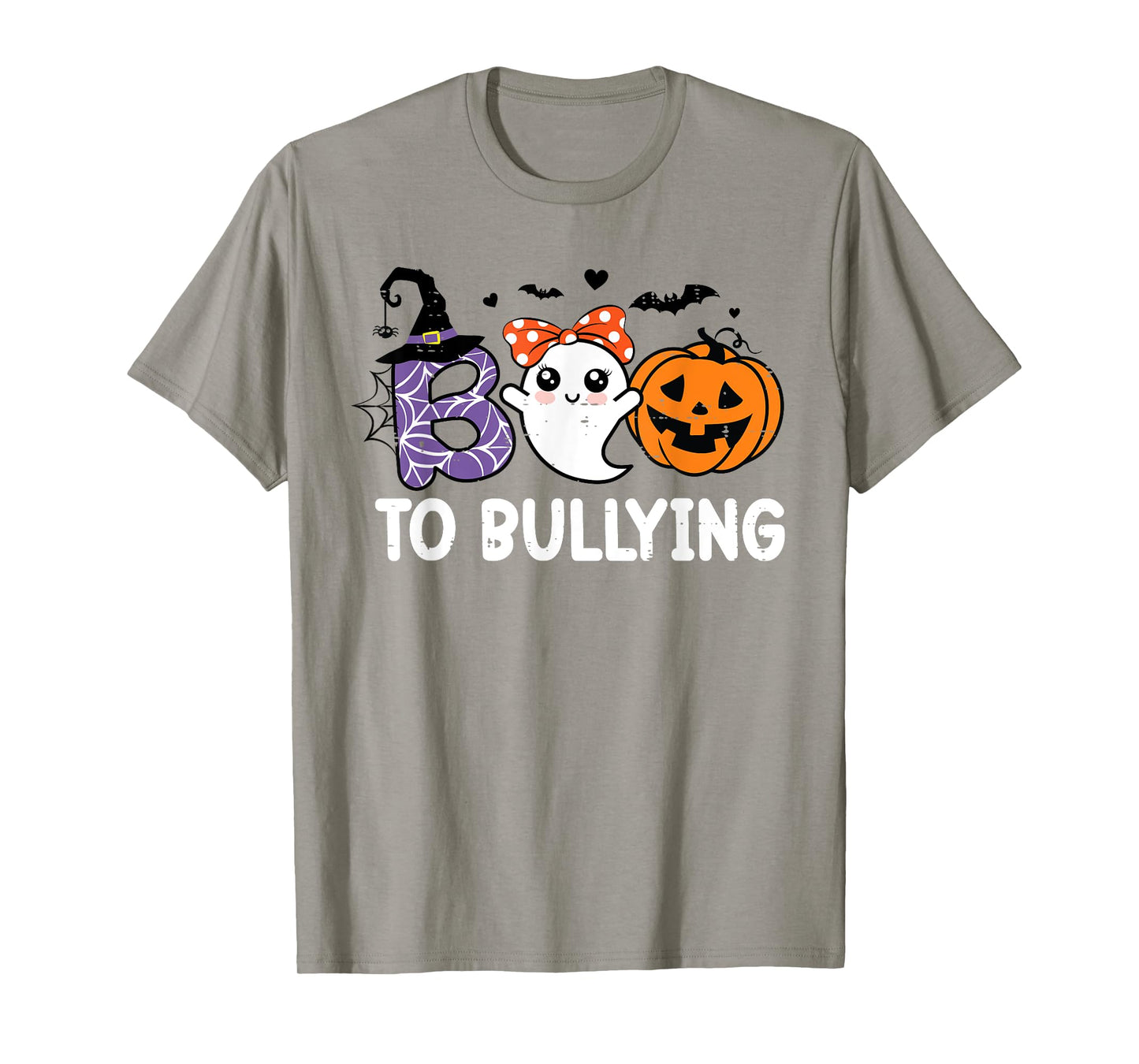 Boo To Bullying Ghost Pumpkin Anti Bullying Unity Day Orange T-Shirt
