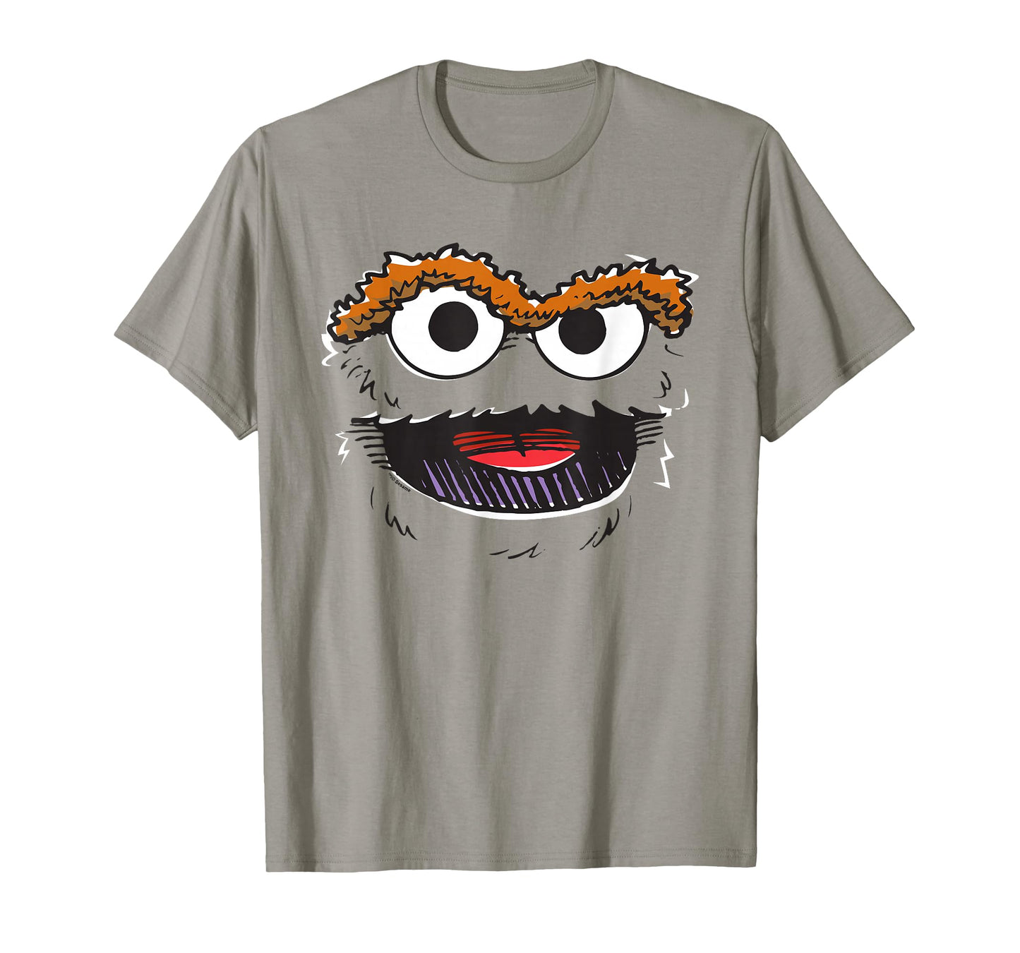 Sesame Street Oscar Retro Sketch Face Halloween Costume T-Shirt