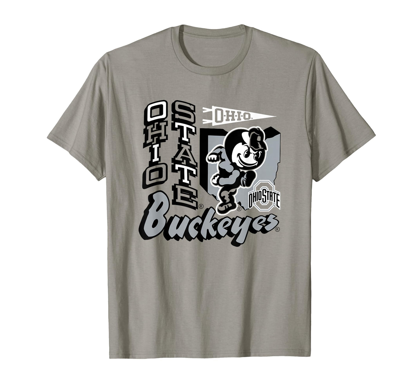 Ohio State Buckeyes Mascot State Red Officially Licensed T-Shirt