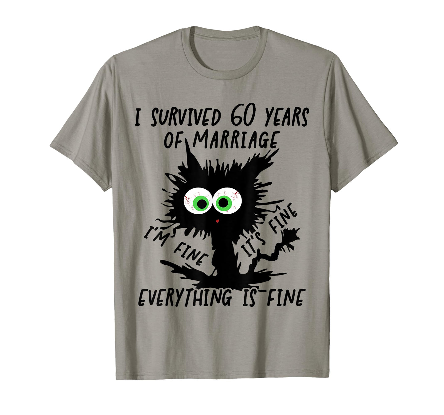 Diamond Wedding I Survived 60 Years Of Marriage T-Shirt