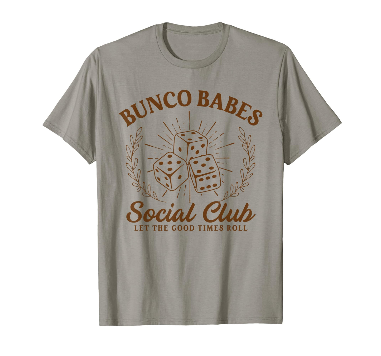 Bunco Babes Social Club Funny Bunco Dice Game Night Women T-Shirt