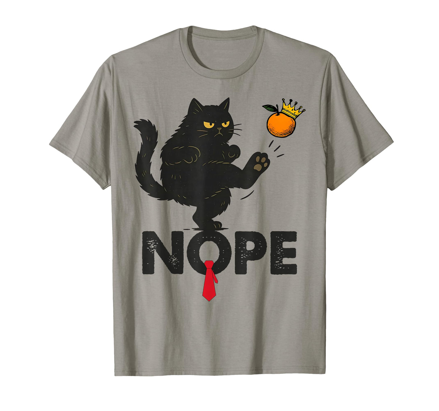 Nope Black Cat No Kings in America T-Shirt