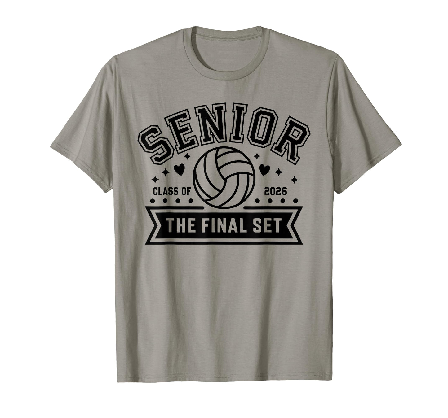 Senior Volleyball Class of 2026 Crew Volleyball Senior Night T-Shirt