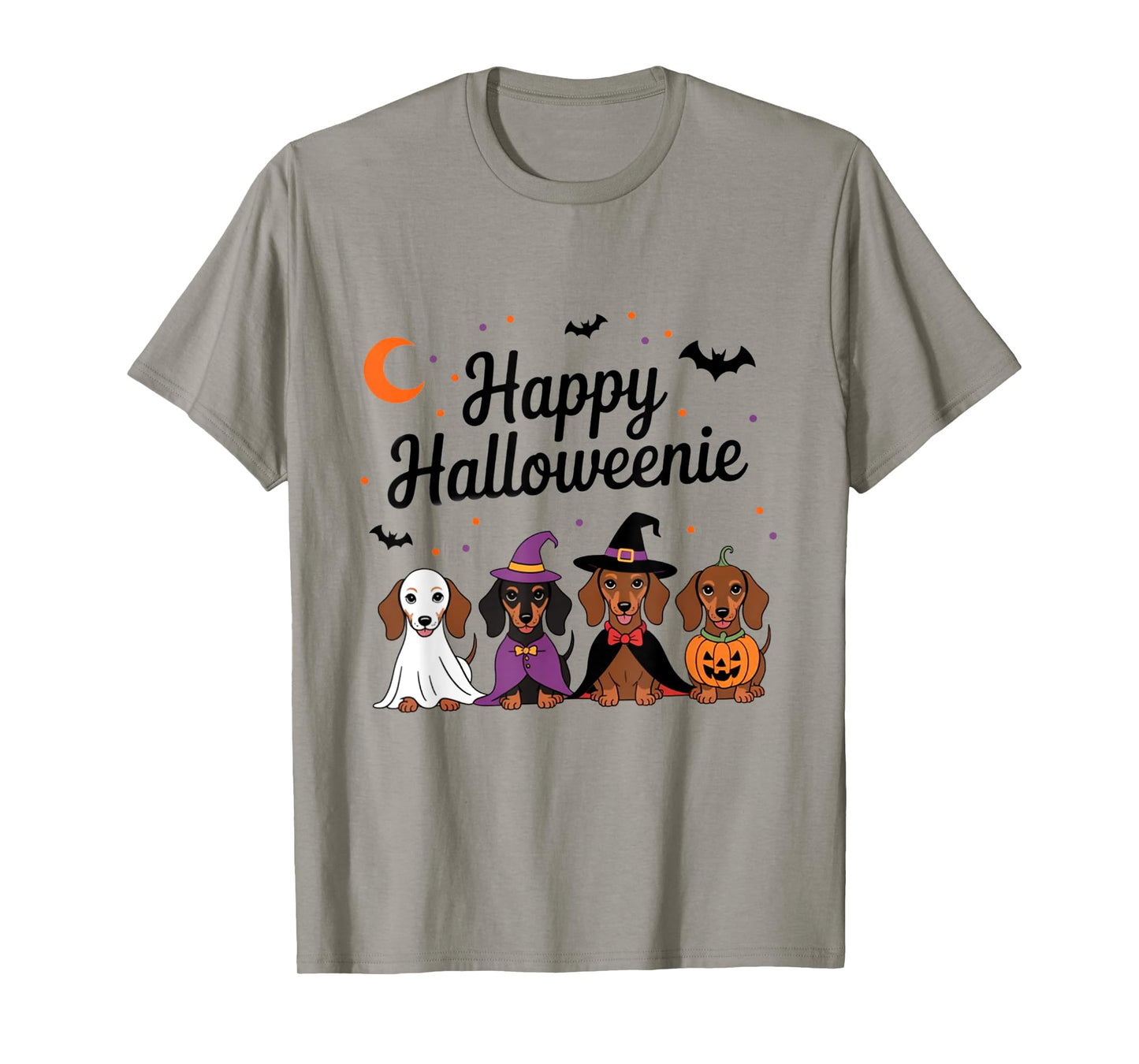 Happy Halloweenie Dachshund Dog T-Shirt