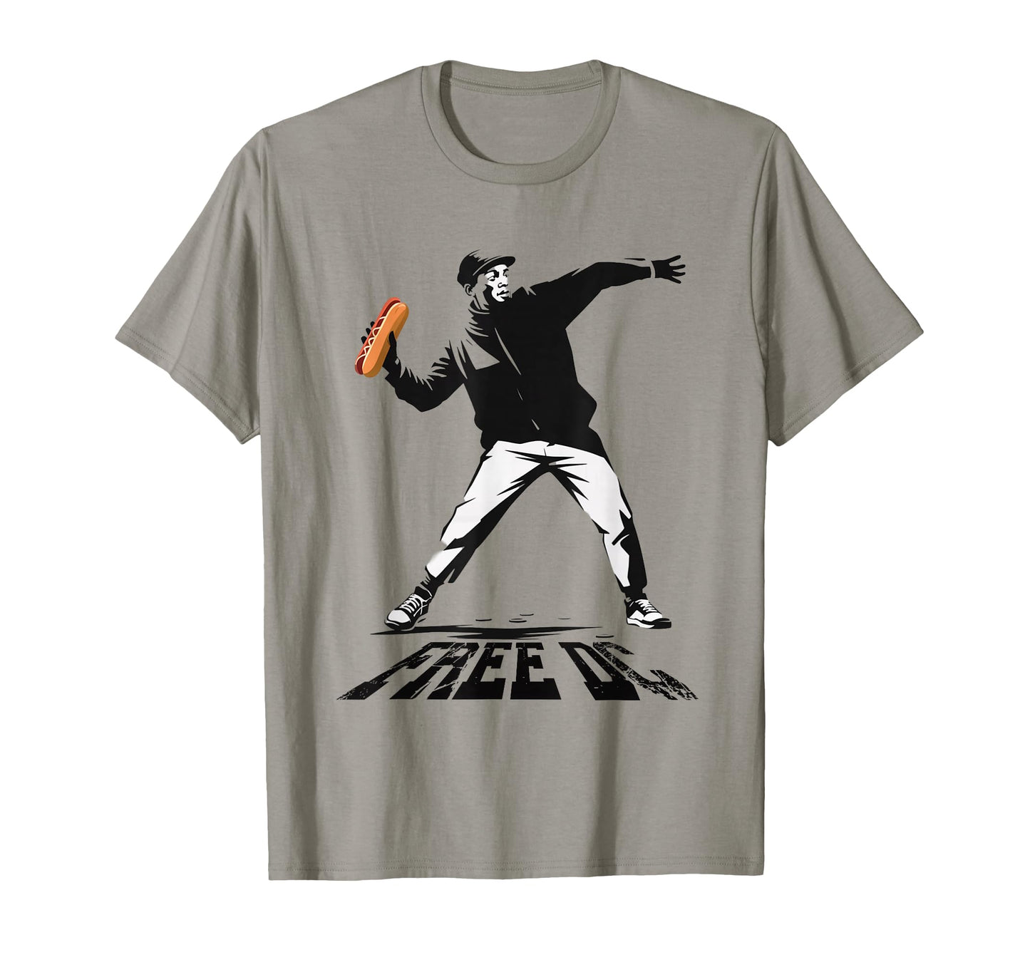 Sandwich Guy Throwing Resist Sandwich Free DC Revolution T-Shirt