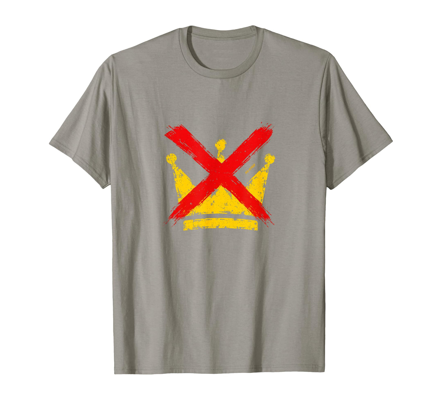 No Kings Vintage Crown Grunge Street Art Style T-Shirt