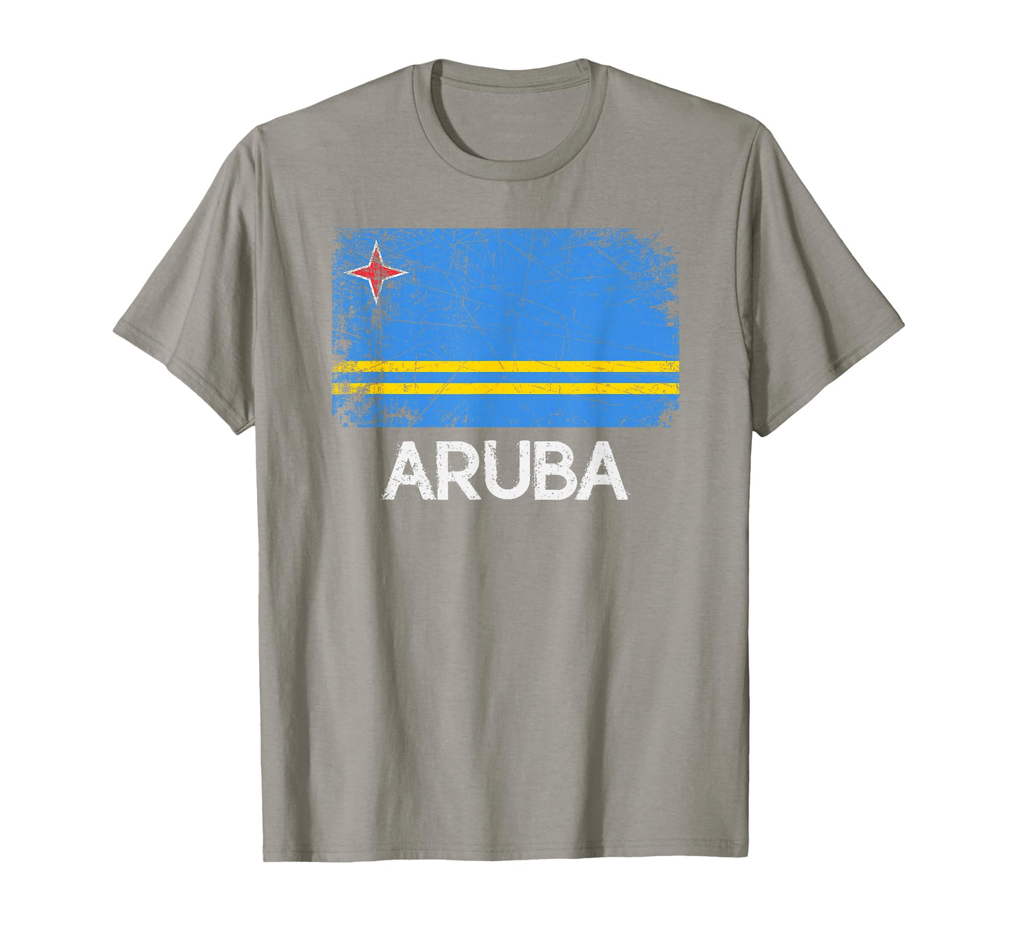 Aruban Flag T-Shirt | Vintage Made In Aruba Gift T-Shirt