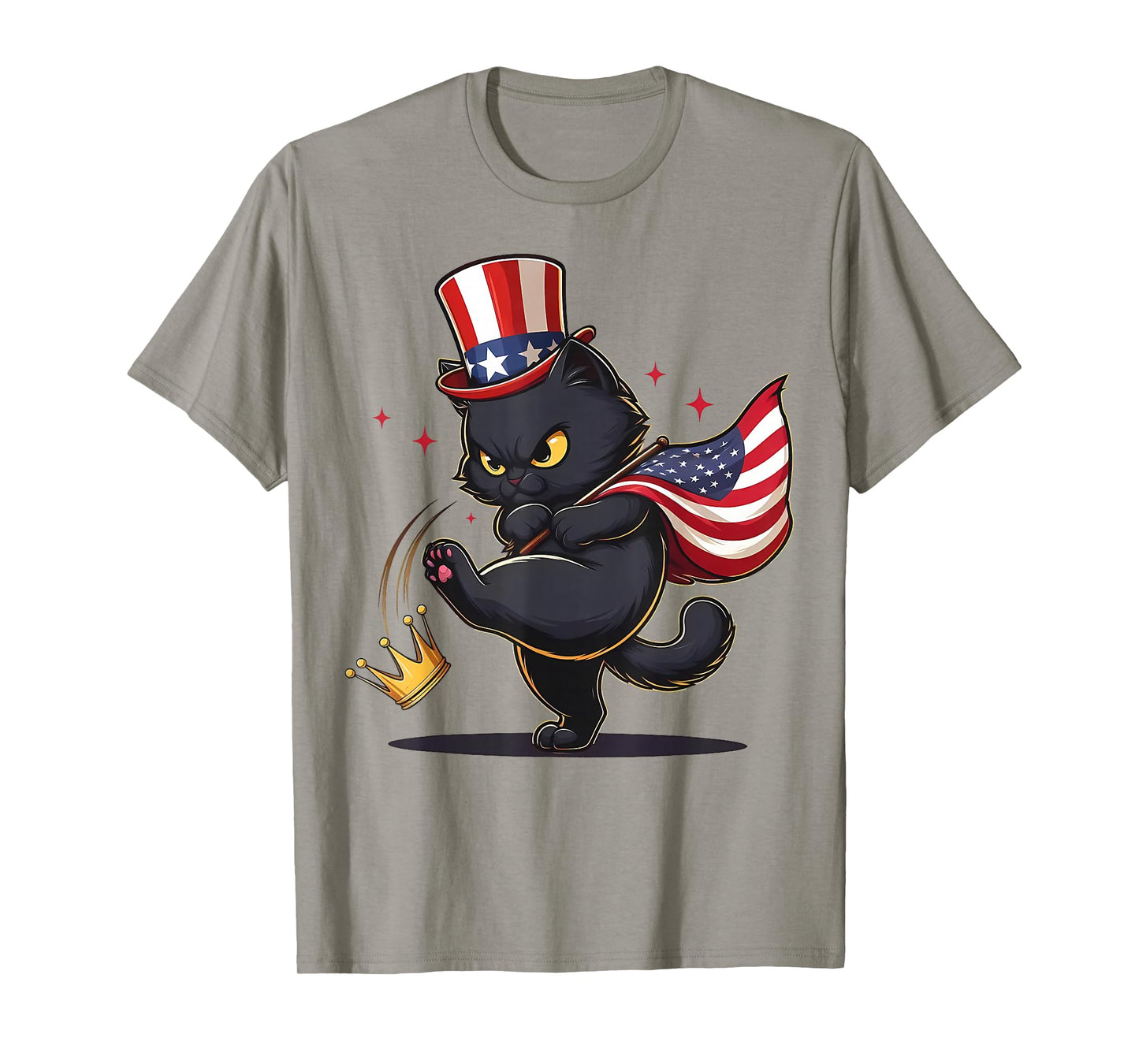 Black Cat No Kings in America T-Shirt