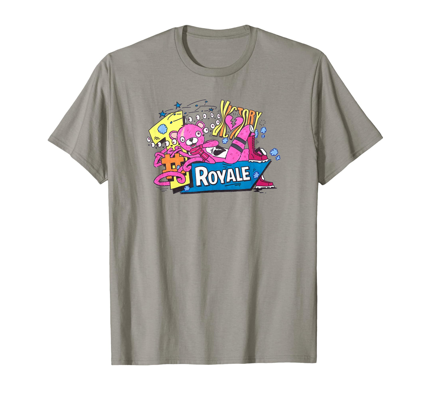 Fortnite CTL Victory Royale Color Pop Retro Logo T-Shirt