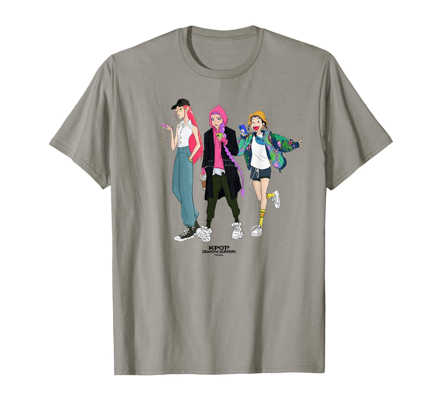 Kpop Demon Hunters HUNTR/X Girls Officially Licensed T-Shirt